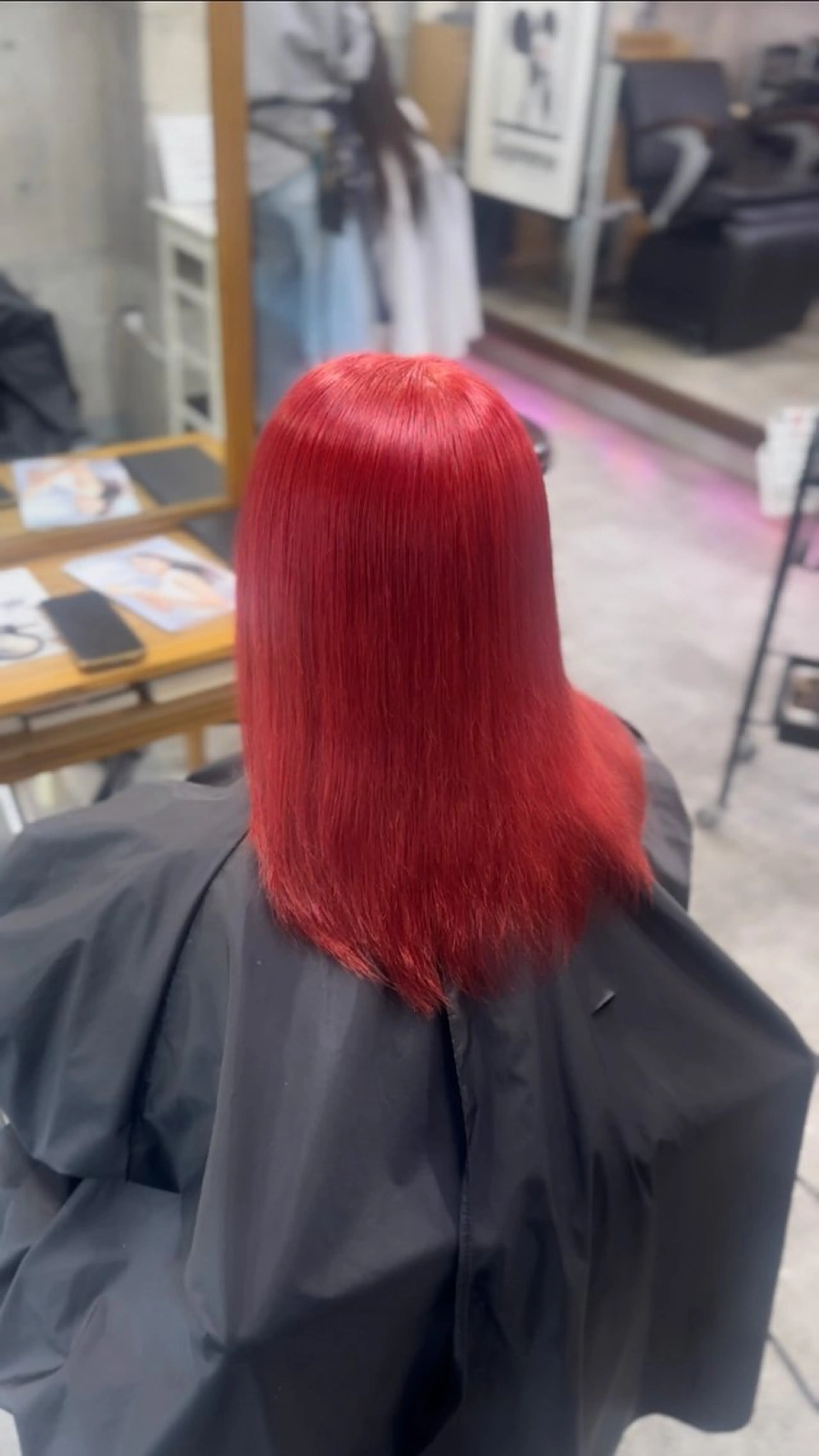 ミディアム ヘアカラー uda 抜きっぱなし /最高級エクステのヘアスタイル