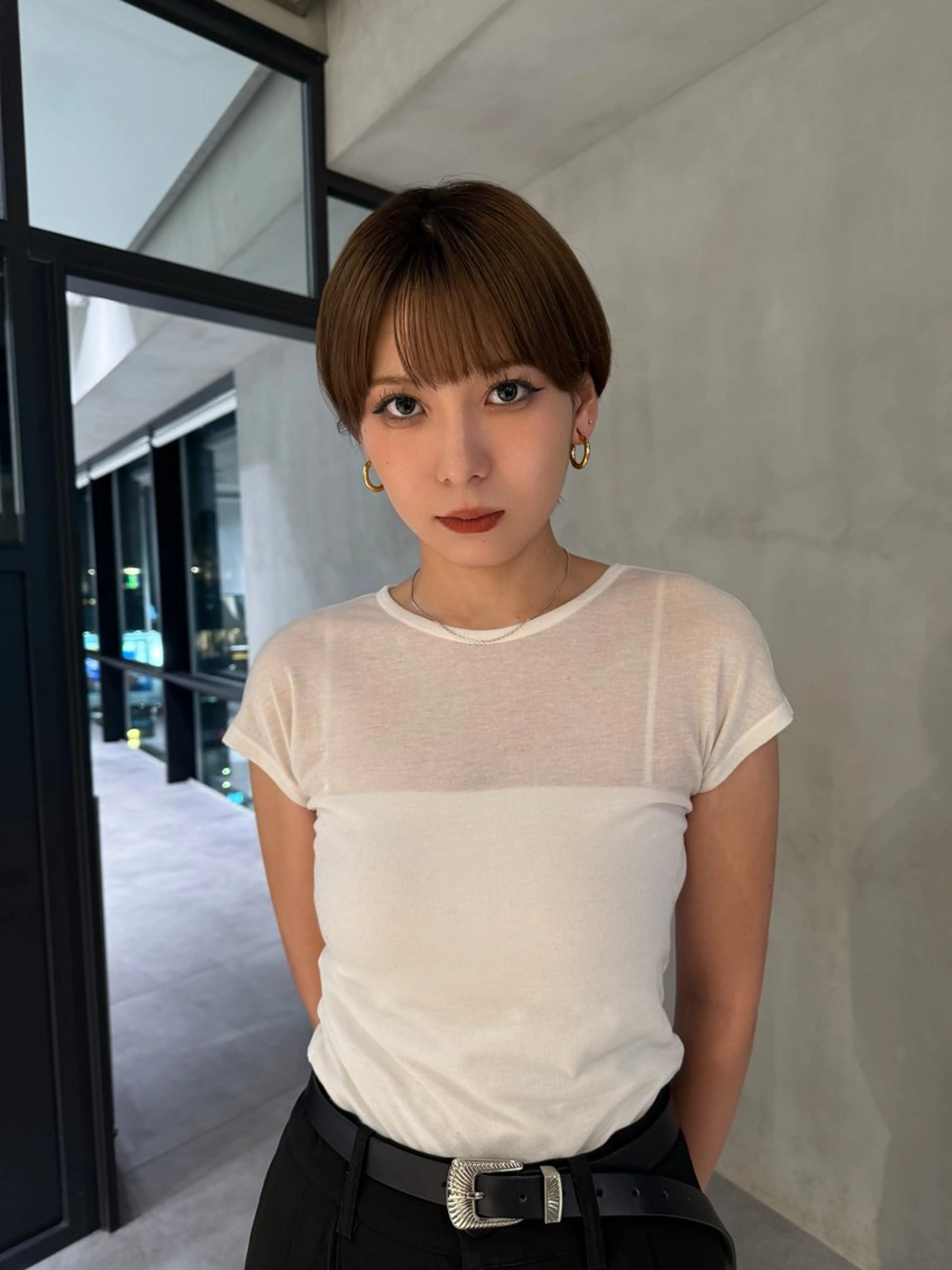 ショート 似合わせカット ショートヘア 横田 七美のヘアスタイル