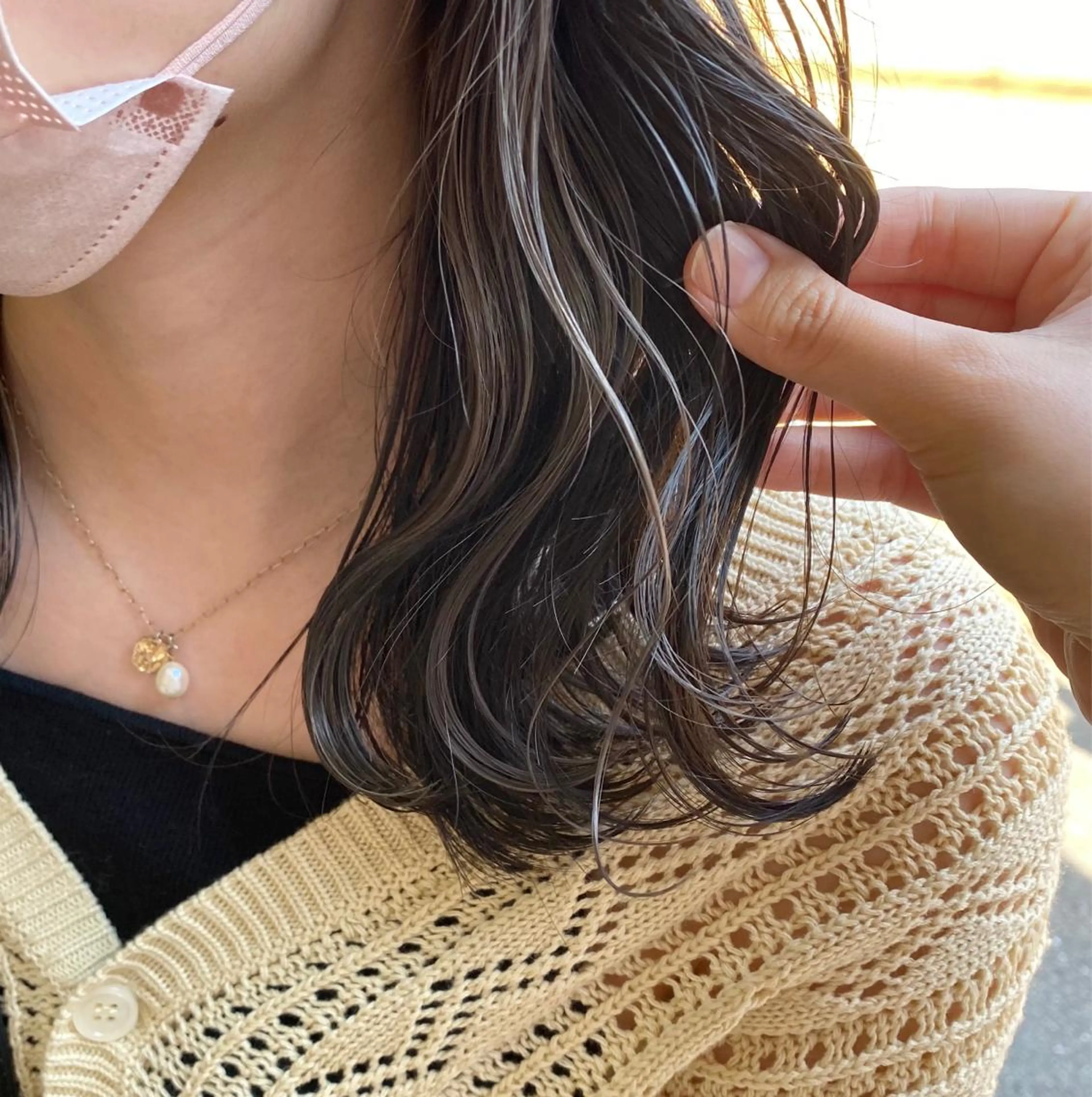 ミディアム カラー ヘアカラー トリートメント shiori ❤︎ /透明感カラーのヘアスタイル