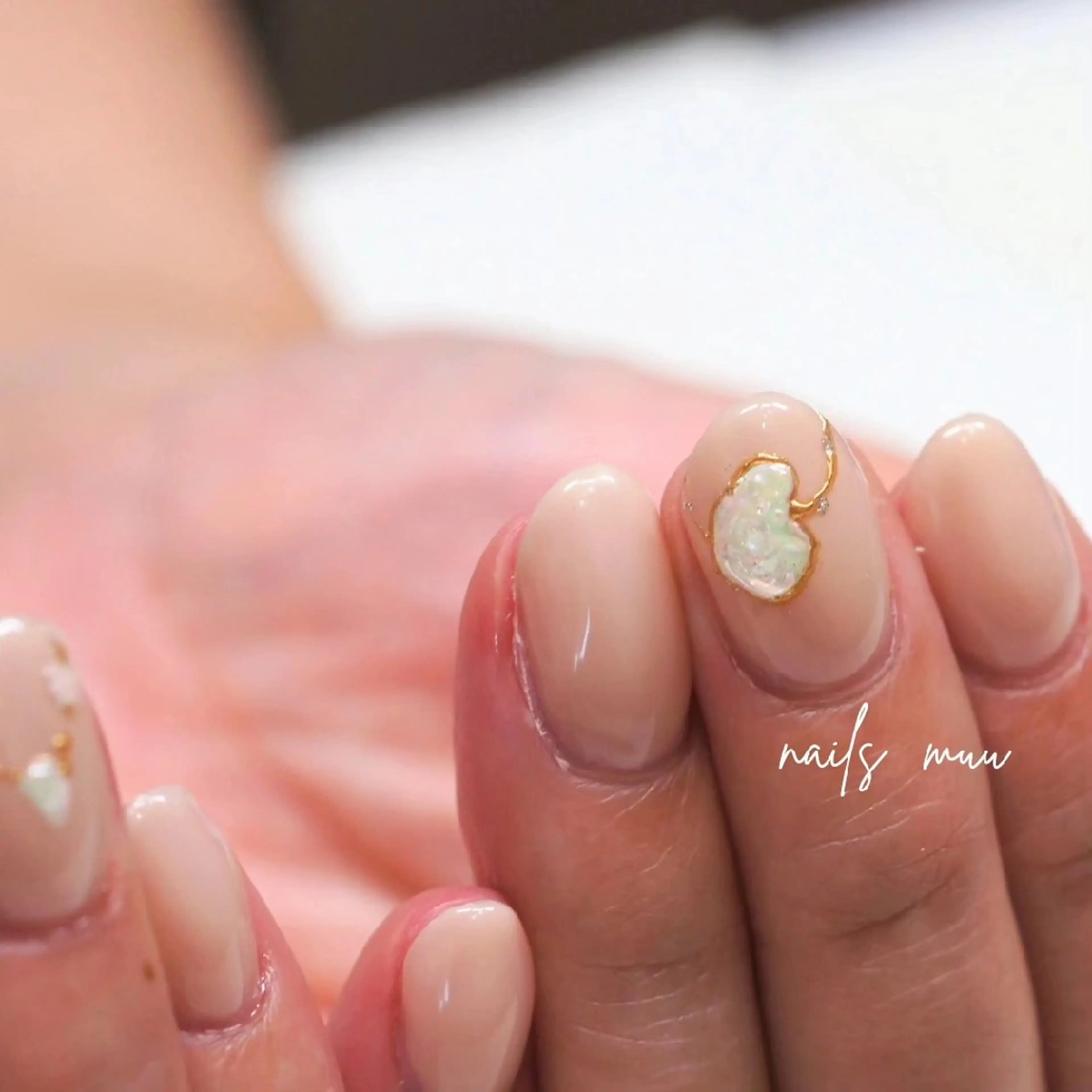 ネイル アートネイル 韓国ネイル オフィスネイル ハンドネイル nails muu まゆのネイルデザイン