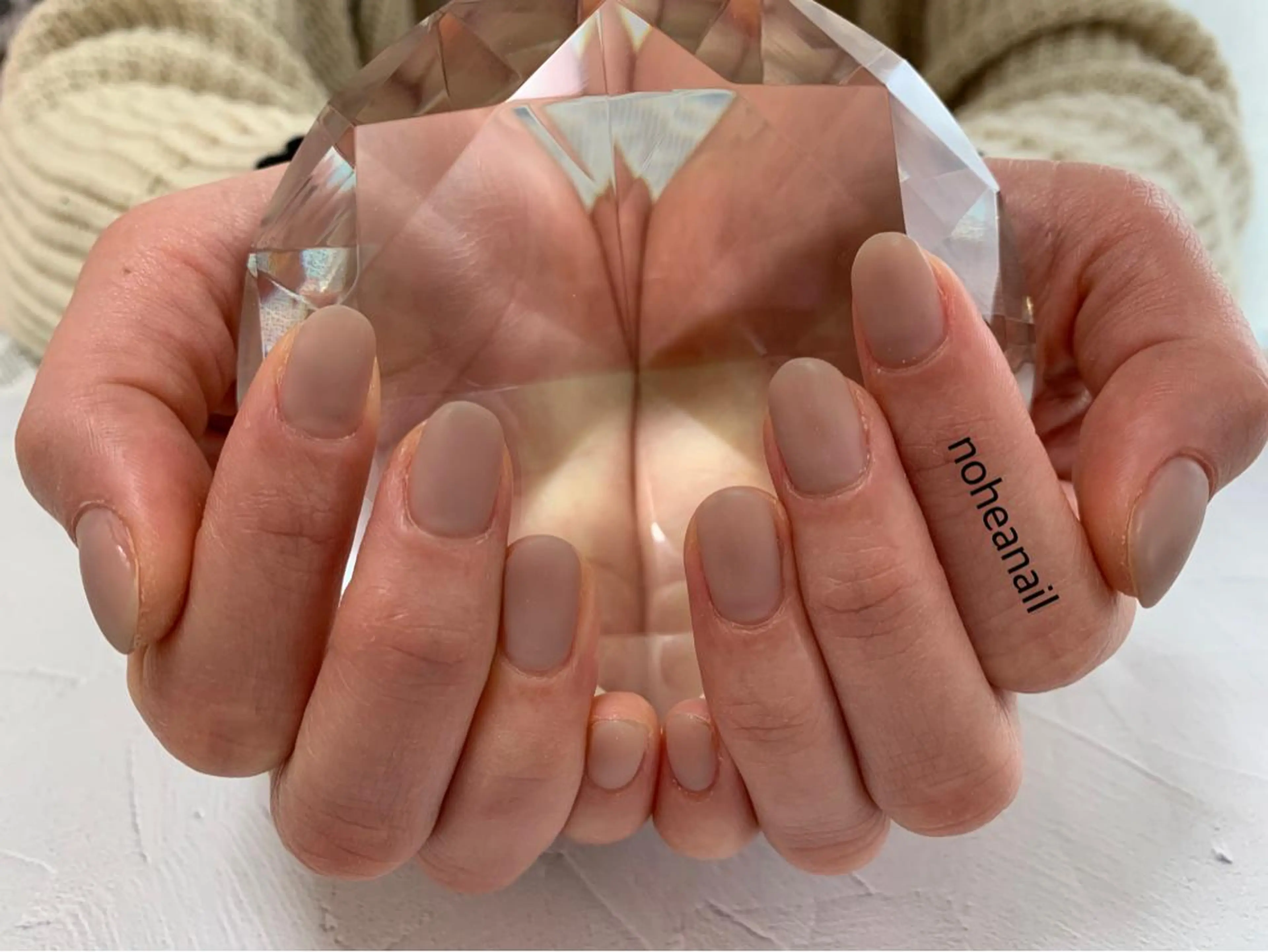 ネイル マットネイル ワンカラーネイル ハンドネイル noheanail YONEDAのネイルデザイン