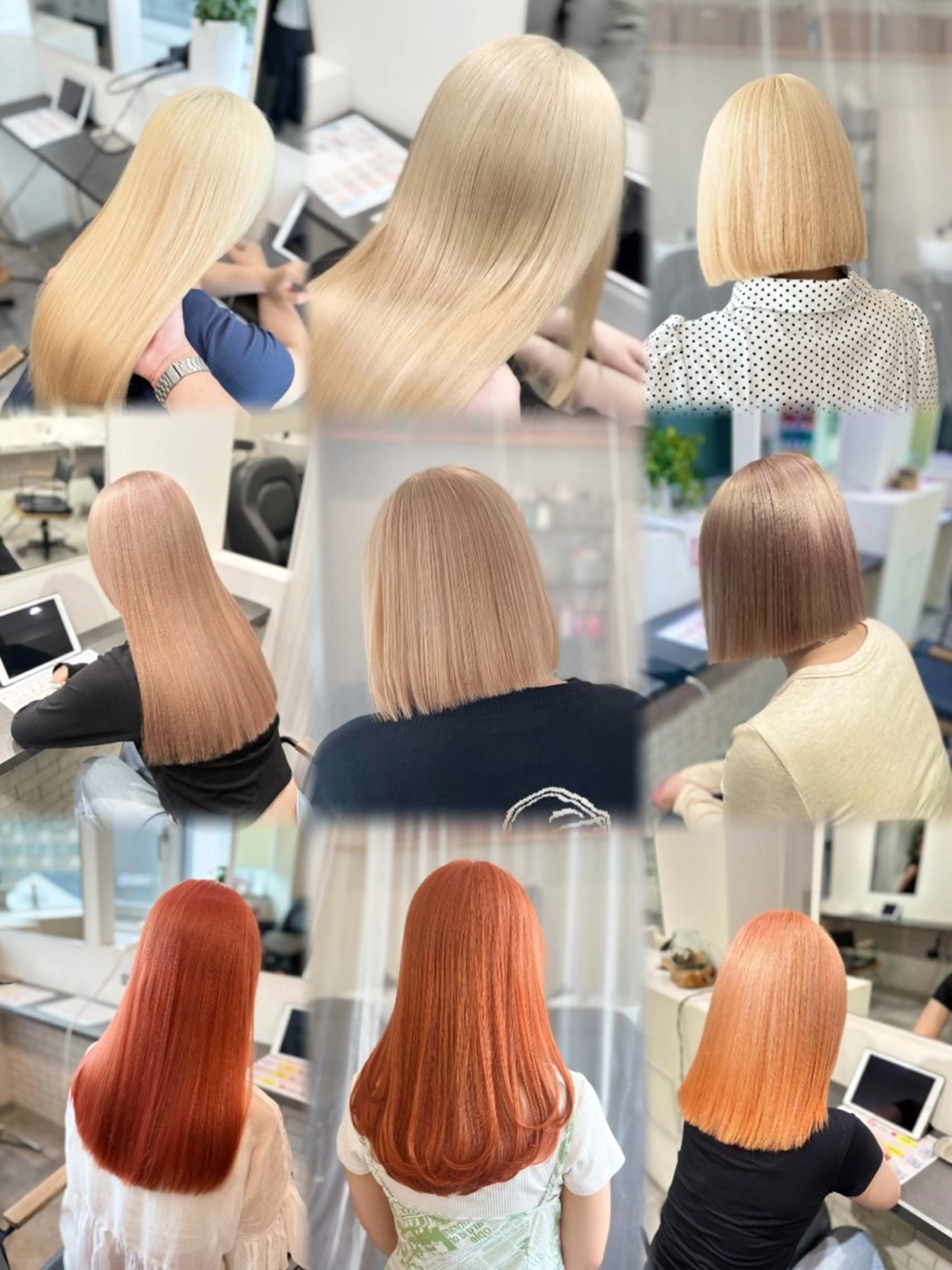 ロング カラー カット ヘアカラー トリートメント GaKu/ハイトーン /ブリーチ/レイヤーのヘアスタイル