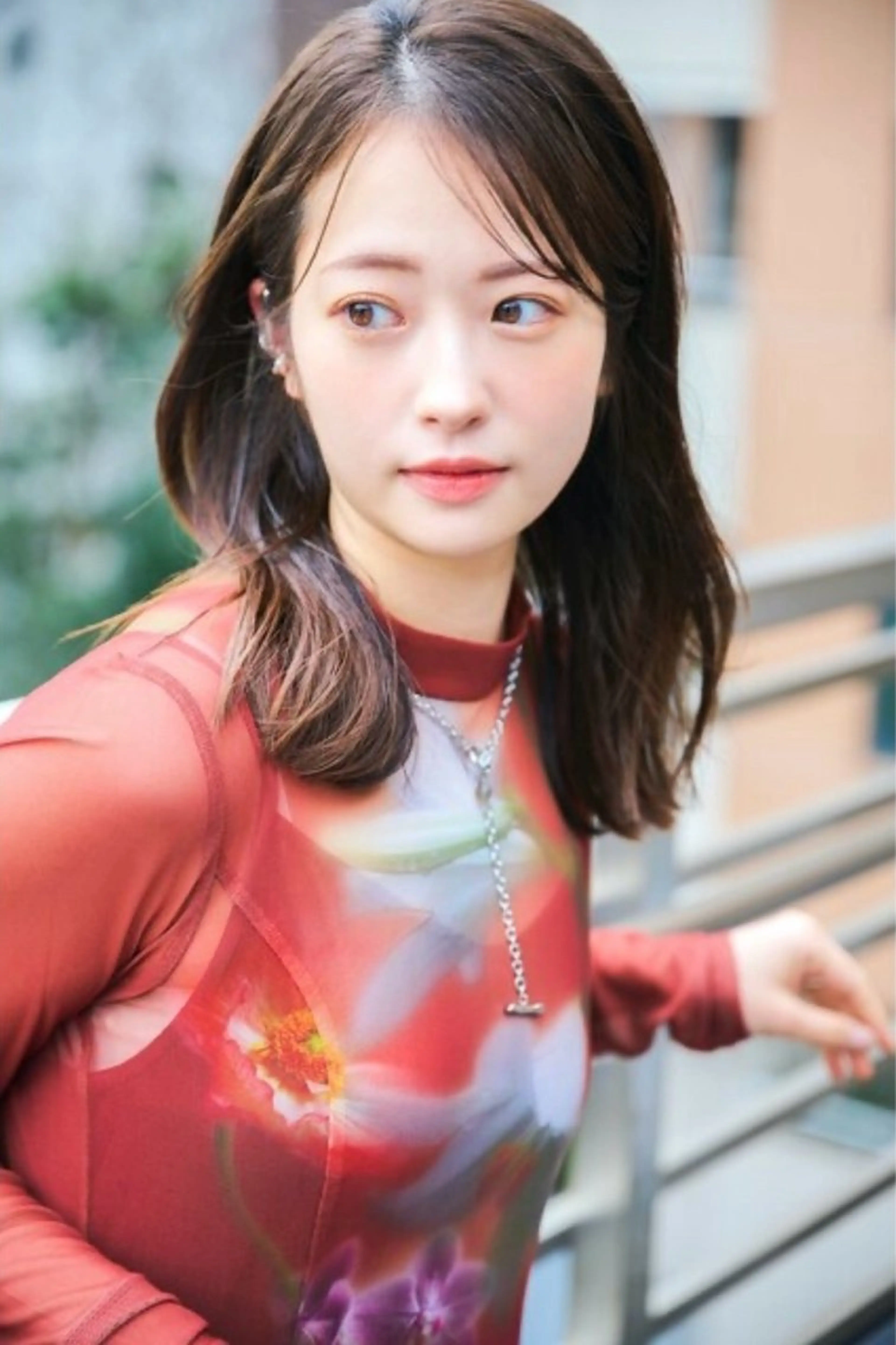 セミロング カラー 中谷 幸音のヘアスタイル