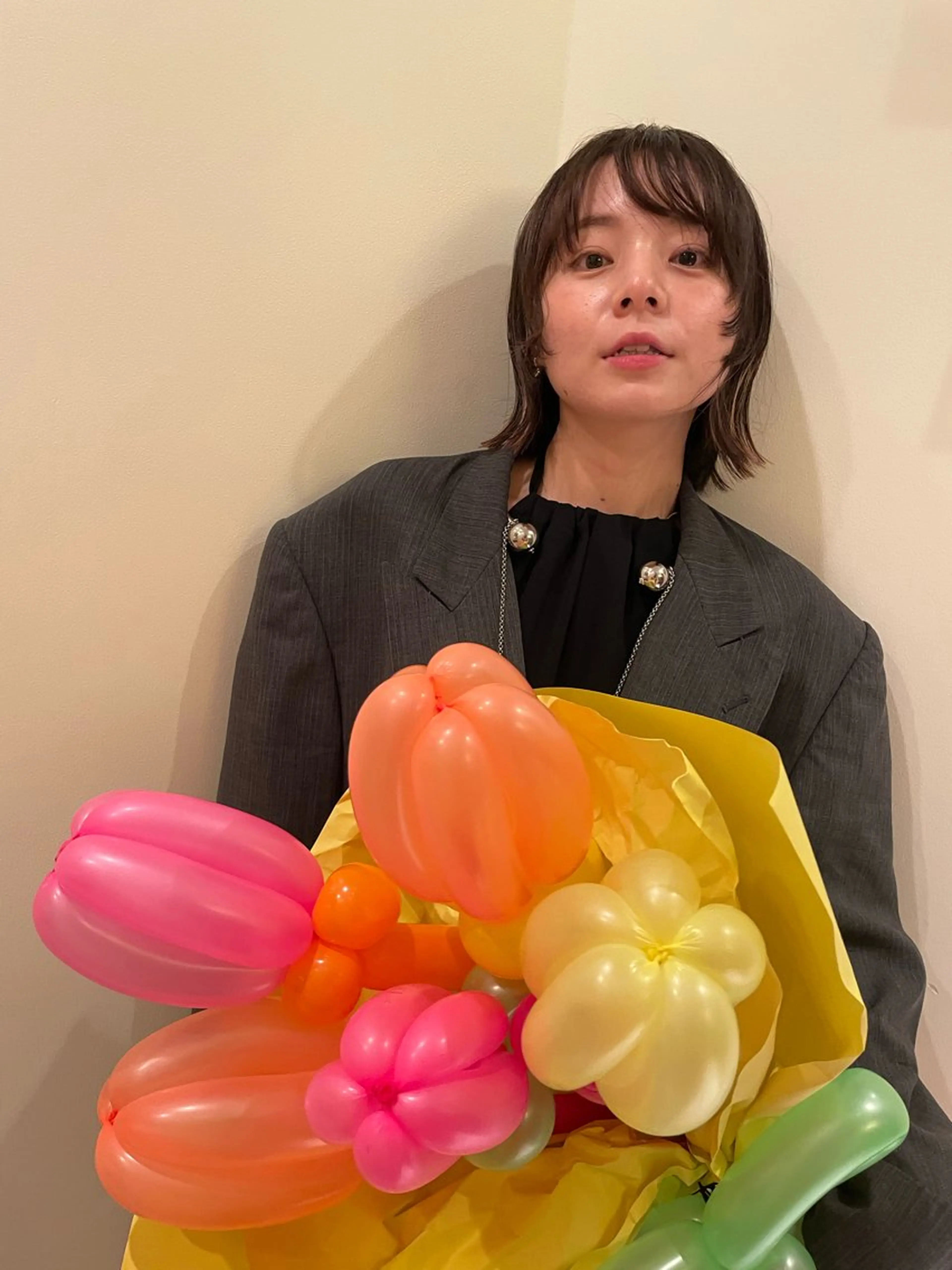 ミディアム 顔周りカット ボブ ホノカのヘアスタイル