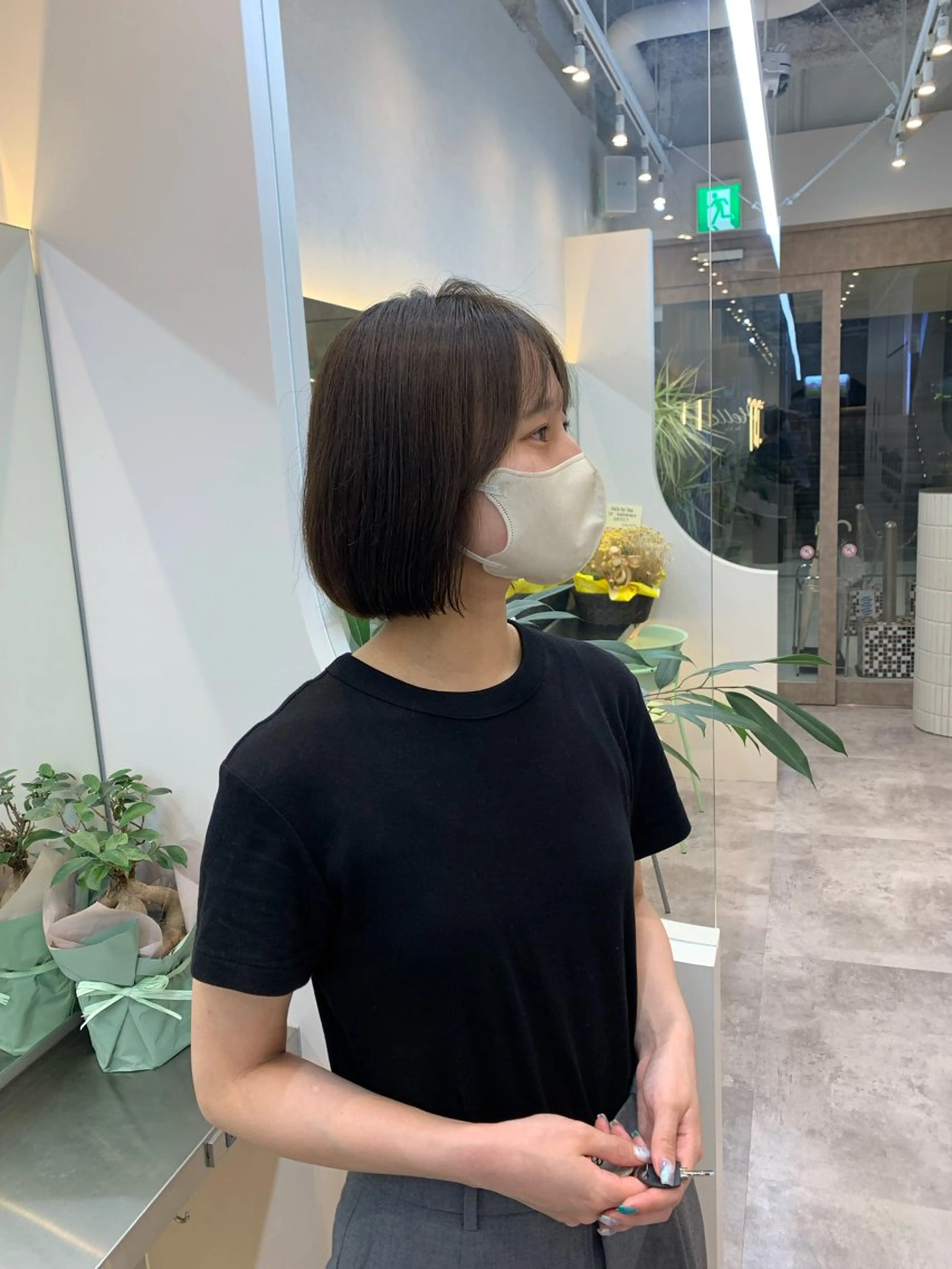 ミディアム カット ヘアカラー トリートメント Hello by Sea所属・レイヤー/艶髪/ボブ /くびれ/伊藤　勇司のヘアスタイル