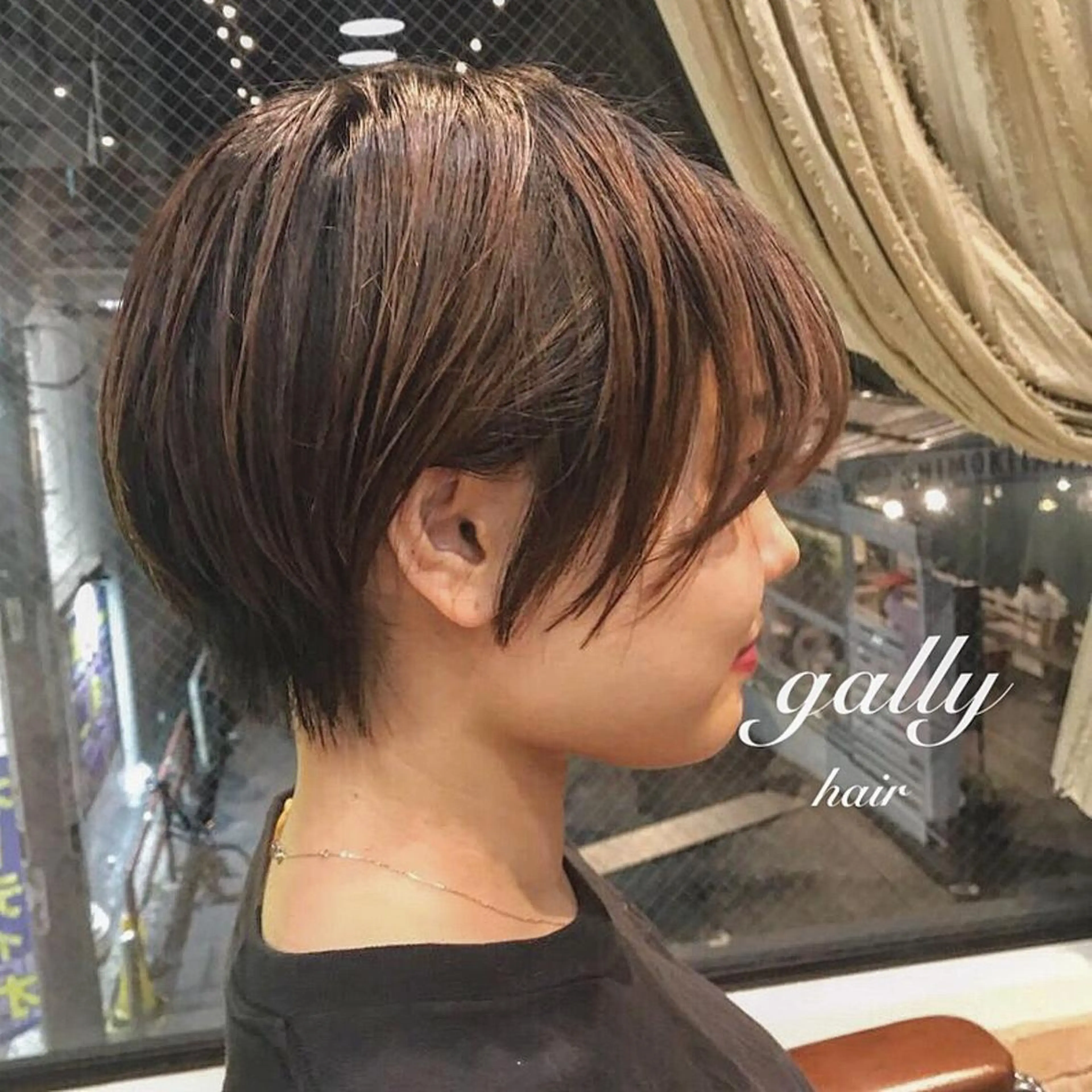 ショート カラー ヘアアレンジ 🌷nanase🌷 gally hairのヘアスタイル