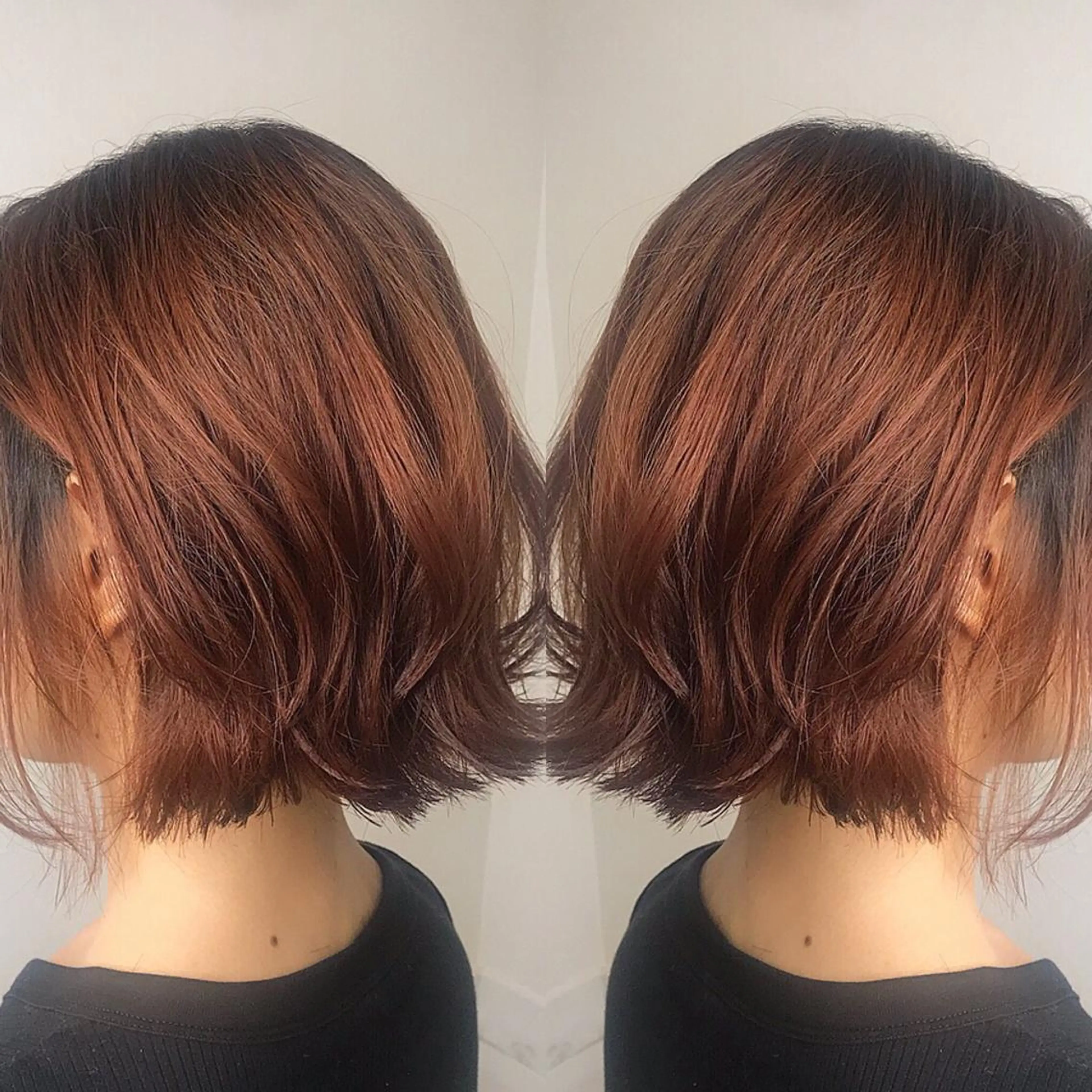 ショート カラー ピンクカラー カット 柴田 祐輔のヘアスタイル