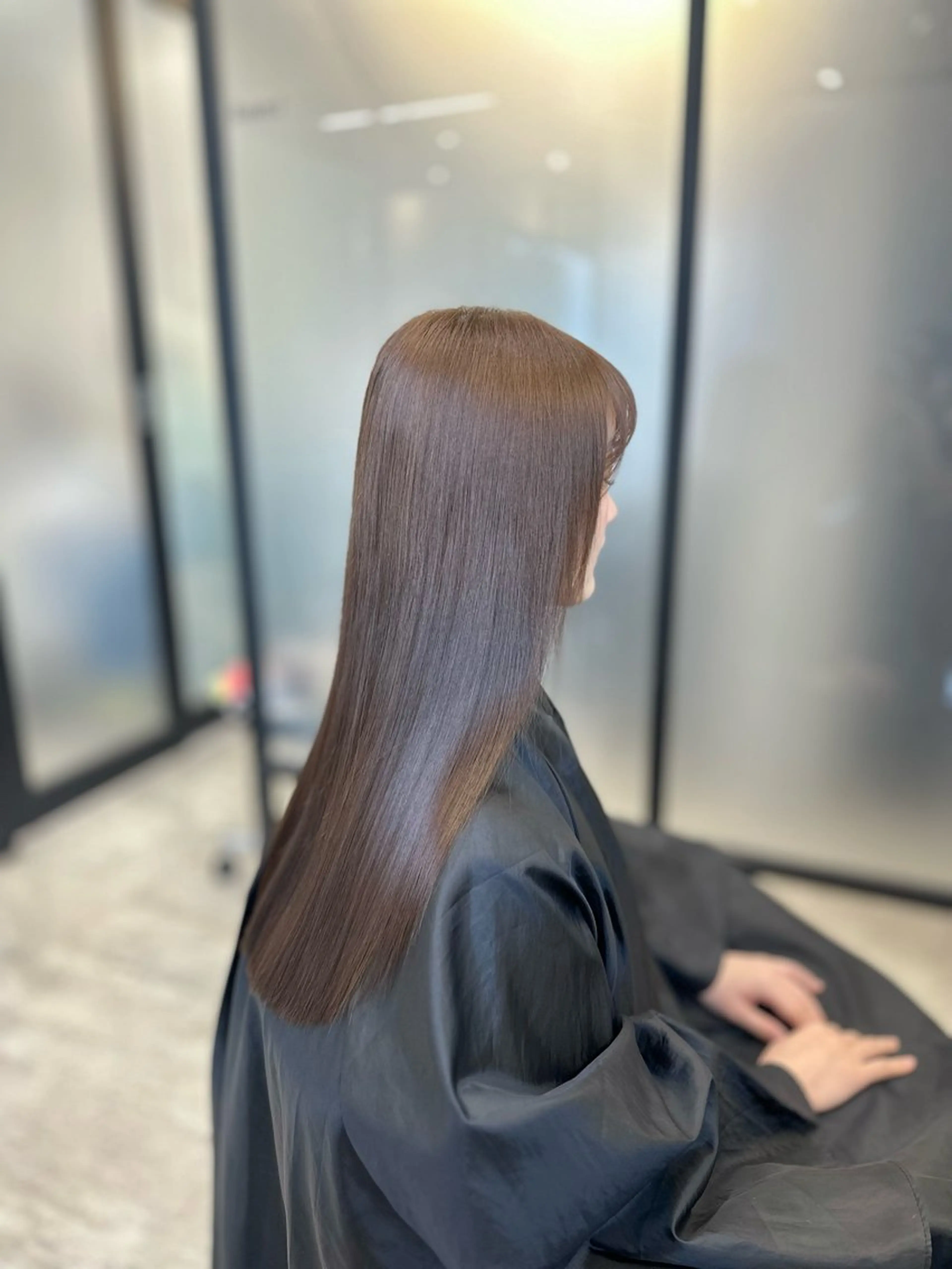 セミロング カラー ヘアアレンジ ヘアカラー トリートメント ダブルカラー｜ なおき｜池袋美容師のヘアスタイル