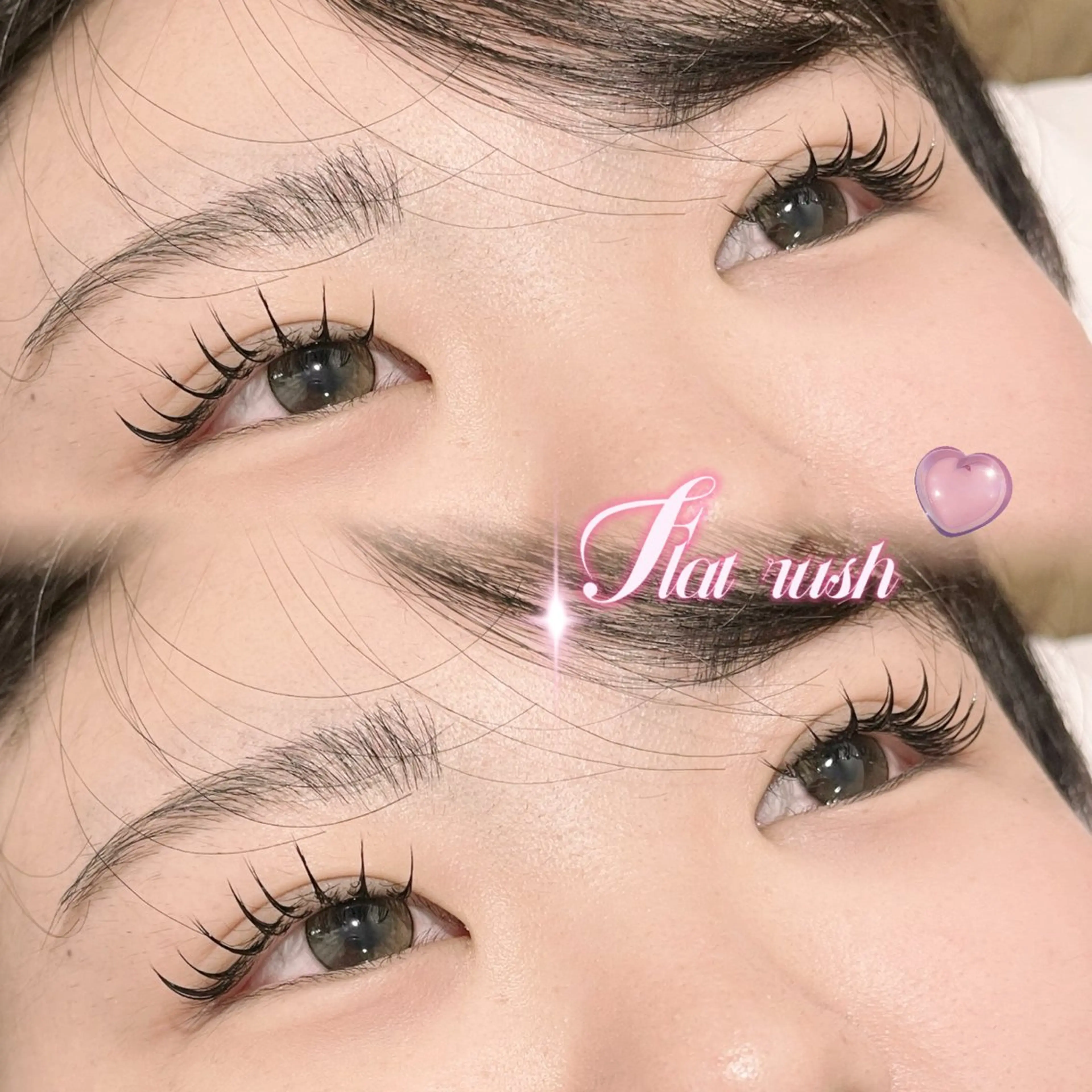 【🩰4月限定🐰】🎀フラットラッシュ付け放題140本🎀 【オフ込み♡コーティング付】 ￥5550🤍ྀིの写真