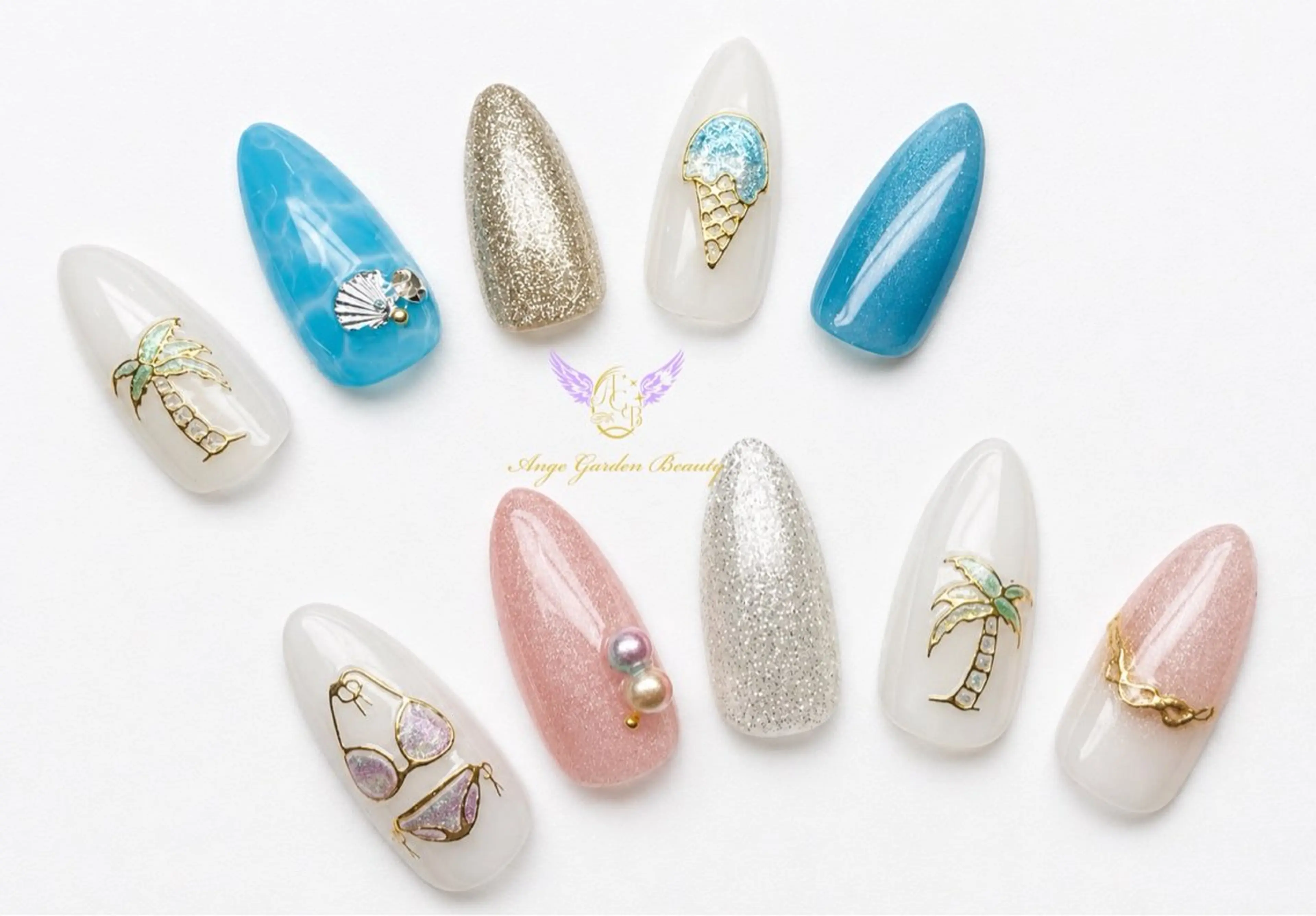 ネイル ハンドネイル AngeGarden Beautymihoのネイルデザイン