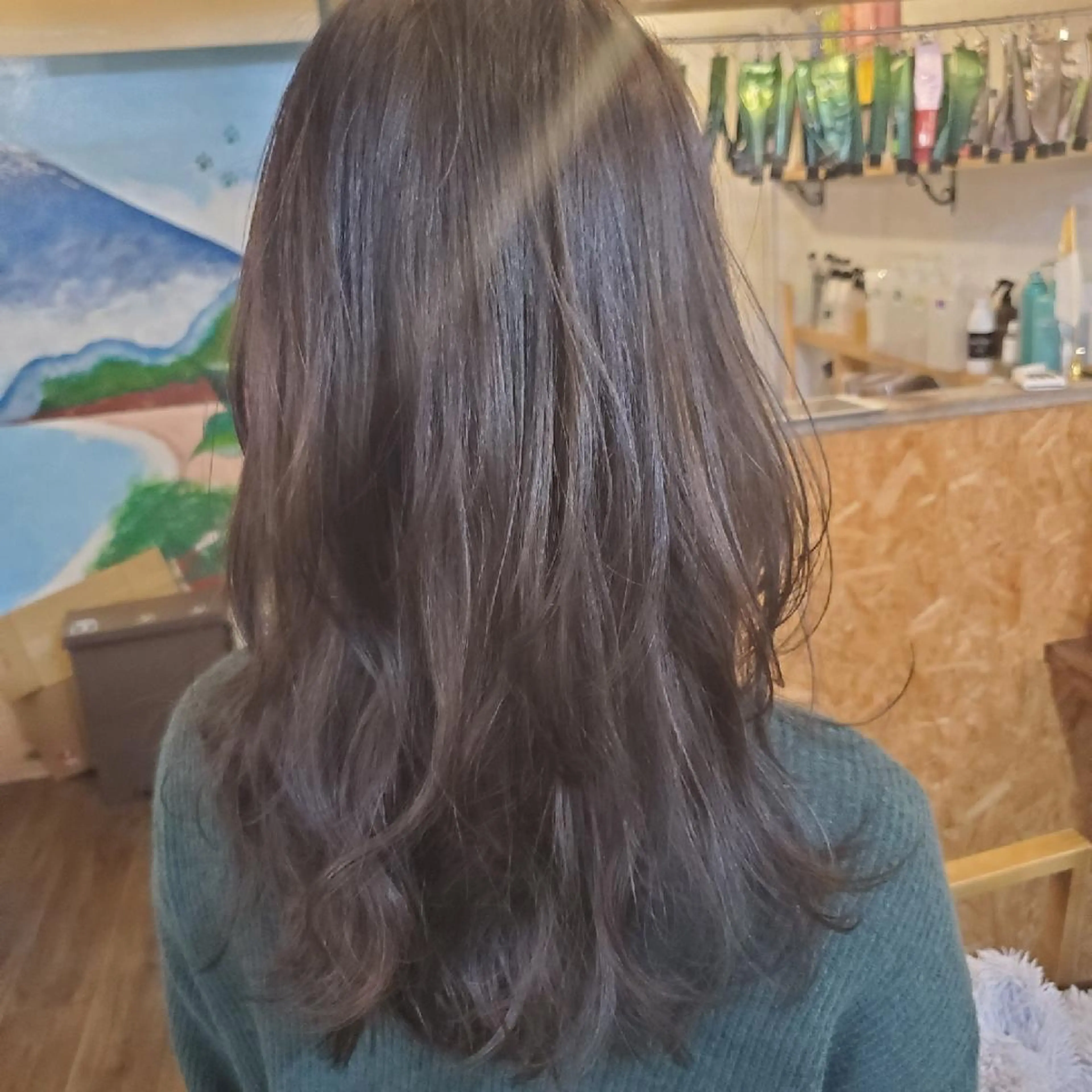 ロング カラー カット ヘアカラー トリートメント フリーランス所属・韓国ヘア レイヤー くびれヘアMATSUのヘアスタイル