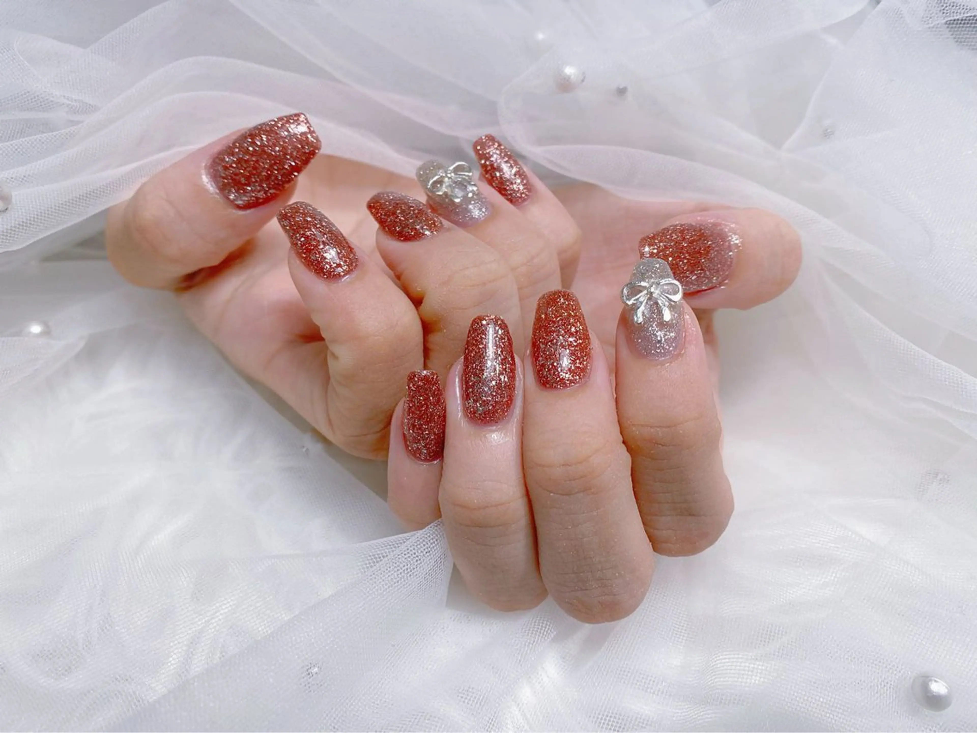 ネイル マグネットネイル ワンカラーネイル ハンドネイル 🌈 Laule'aのネイルデザイン