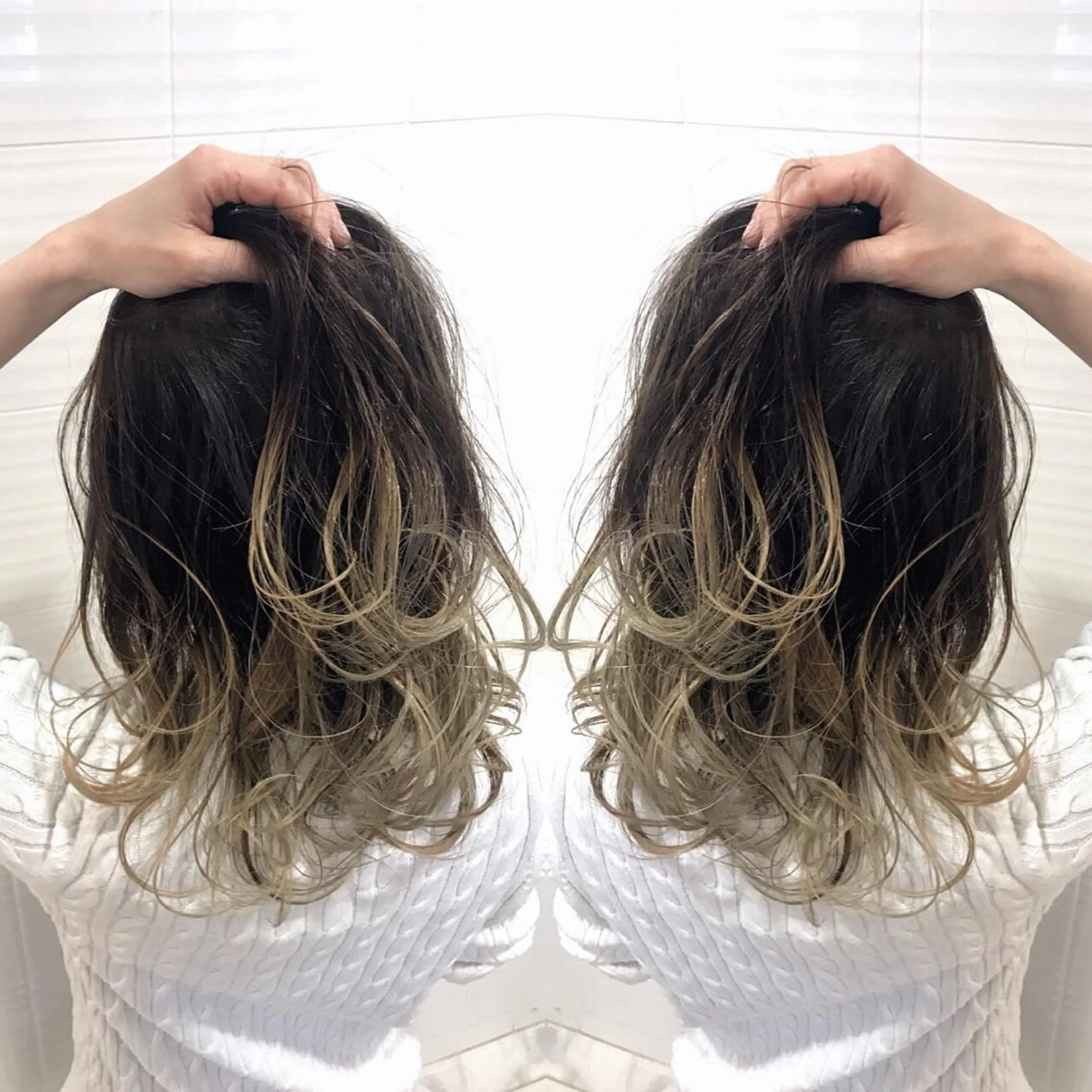 ミディアム カラー パーマ ヘアアレンジ 外国人風カラー 🫧代表/新宿駅近/ 限定価格🫧田辺貴裕のヘアスタイル