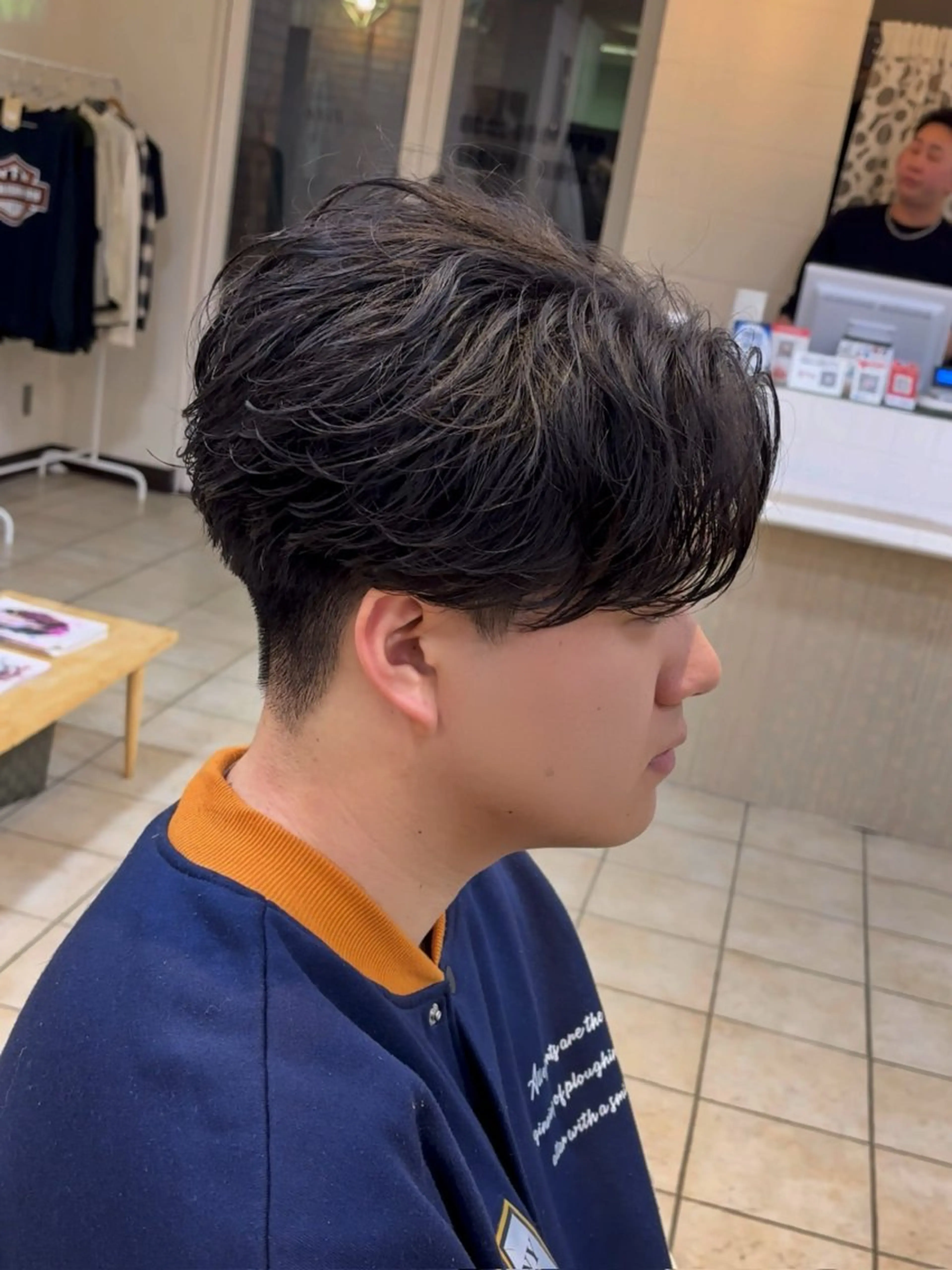 ショート パーマ メンズ フェザーパーマ メンズパーマ カット パーマ 大宮メンズパーマ/ シャドウパーマ/瑞月のヘアスタイル