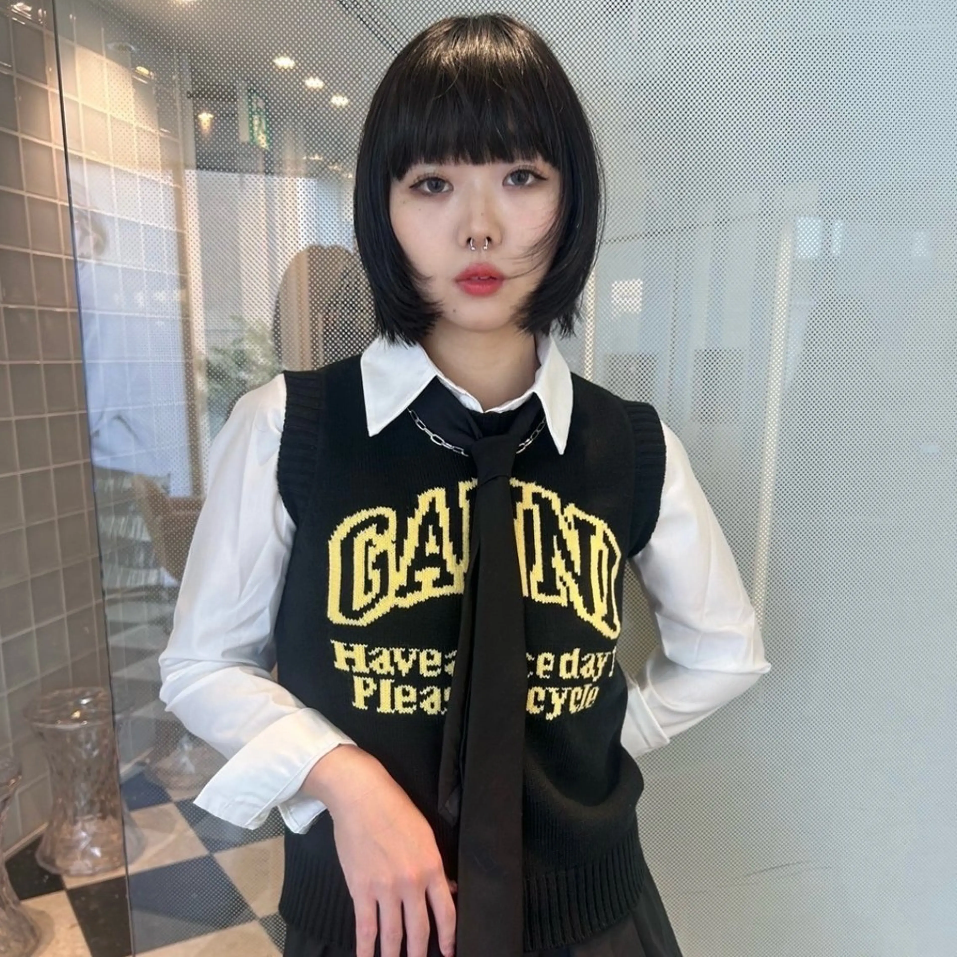 ミディアム カラー mi yuのヘアスタイル