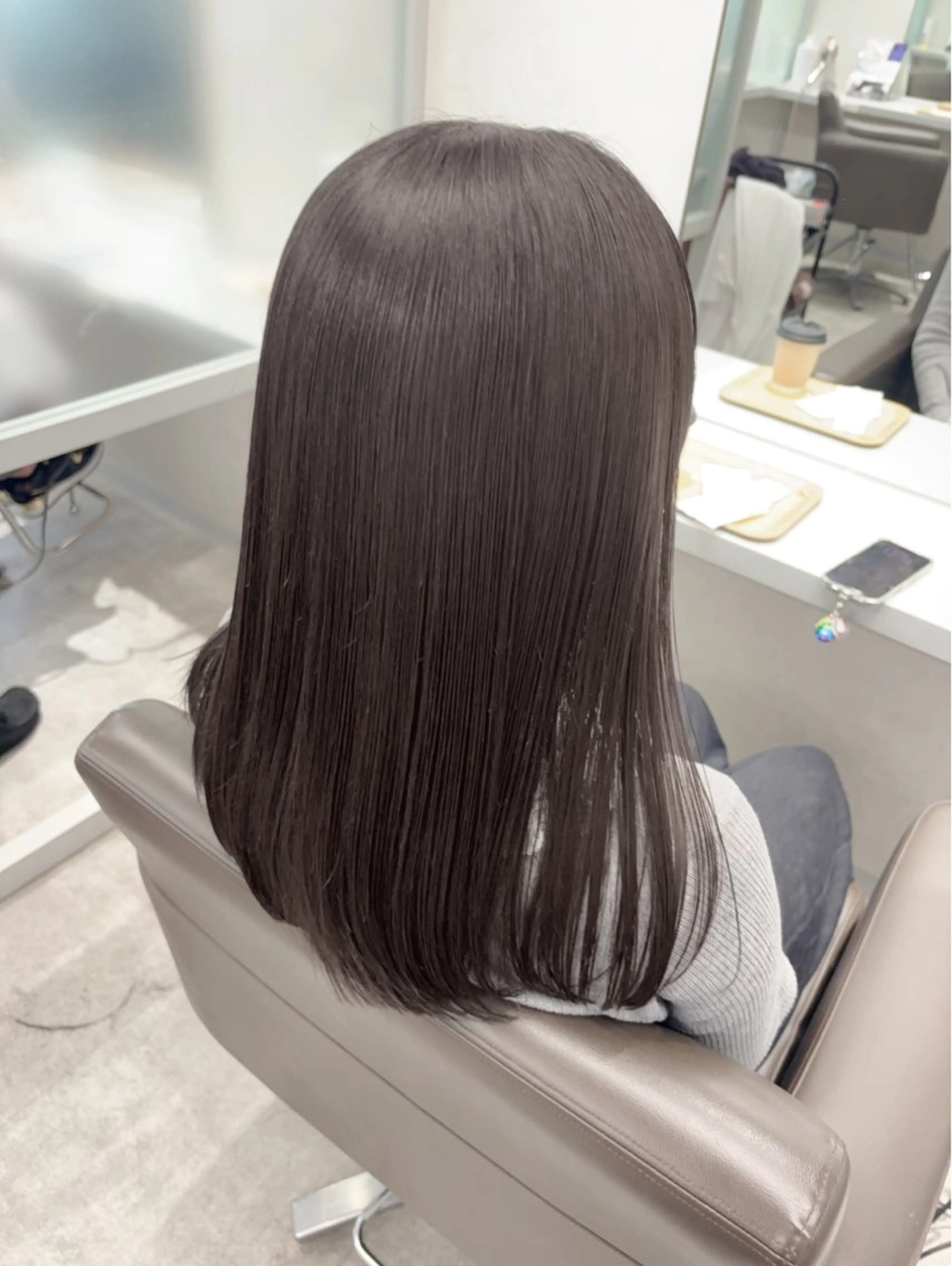セミロング カット トリートメント 門原 理子のヘアスタイル