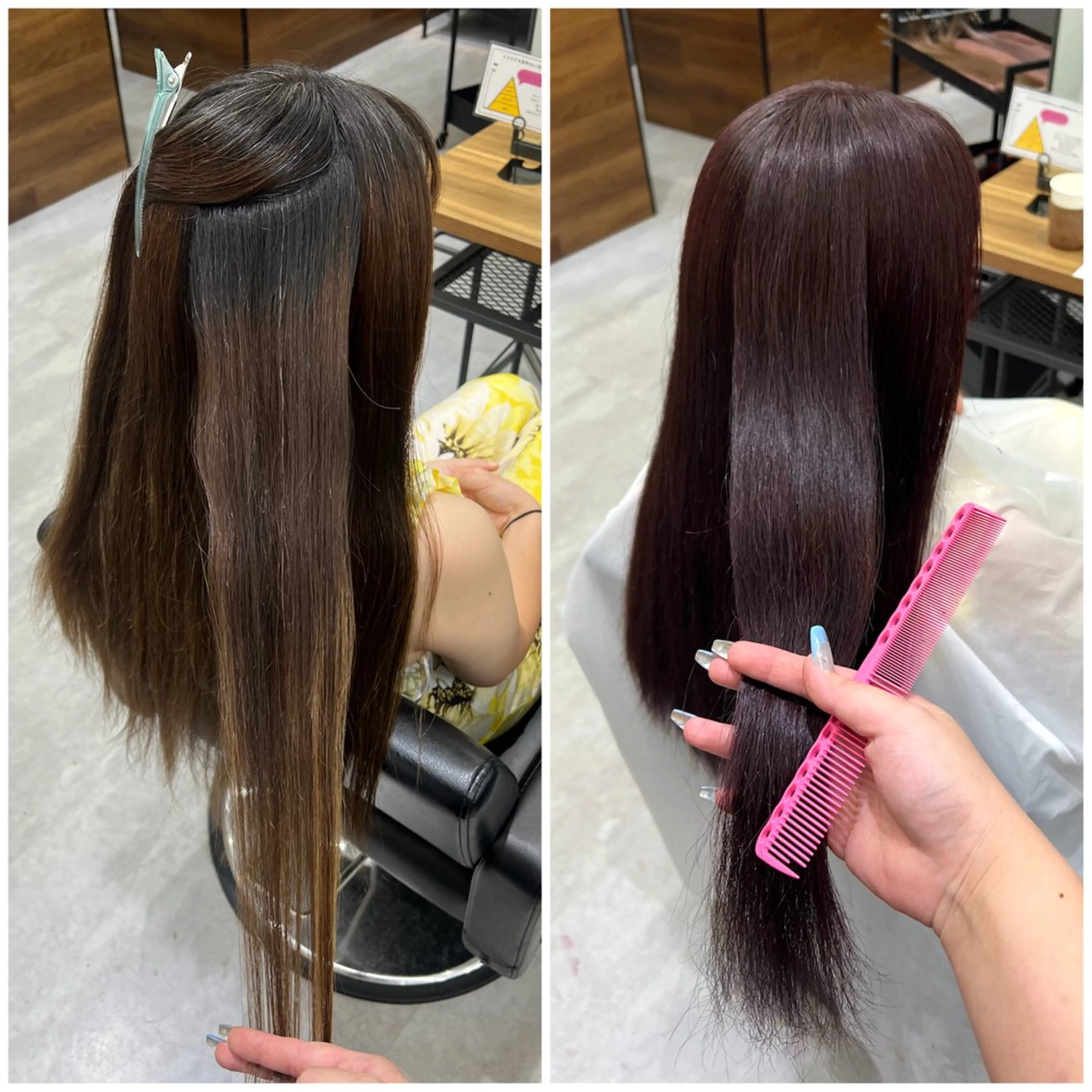 ロング カラー ブリーチ 透明感カラー ハイライトカラー ラベンダーカラー ラベンダーピンク ショート/ウルフ カットモデル募集のヘアスタイル