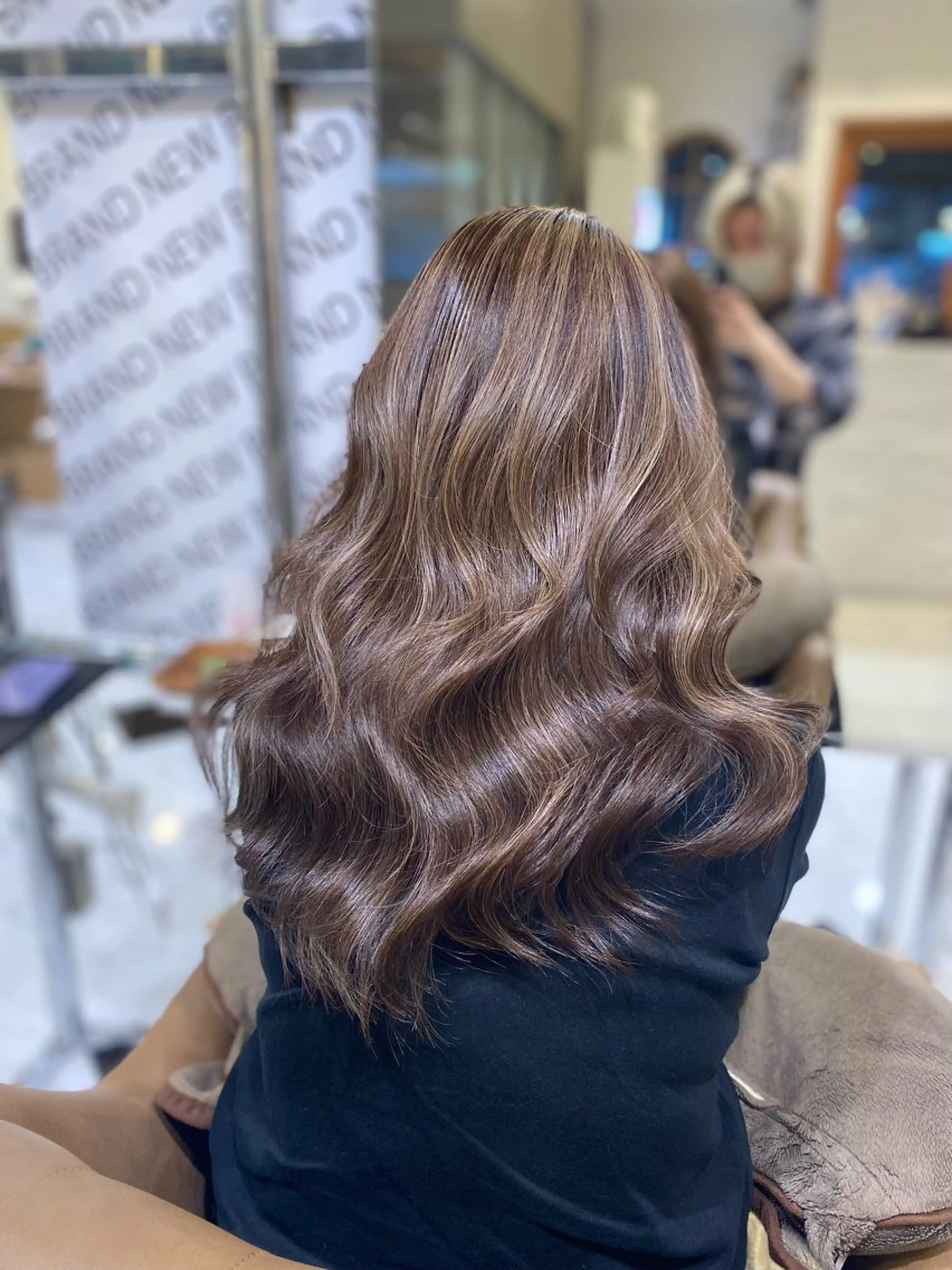 ロング カラー ハイライトカラー ハイライト カット ヘアカラー 坂井 茅聖のヘアスタイル