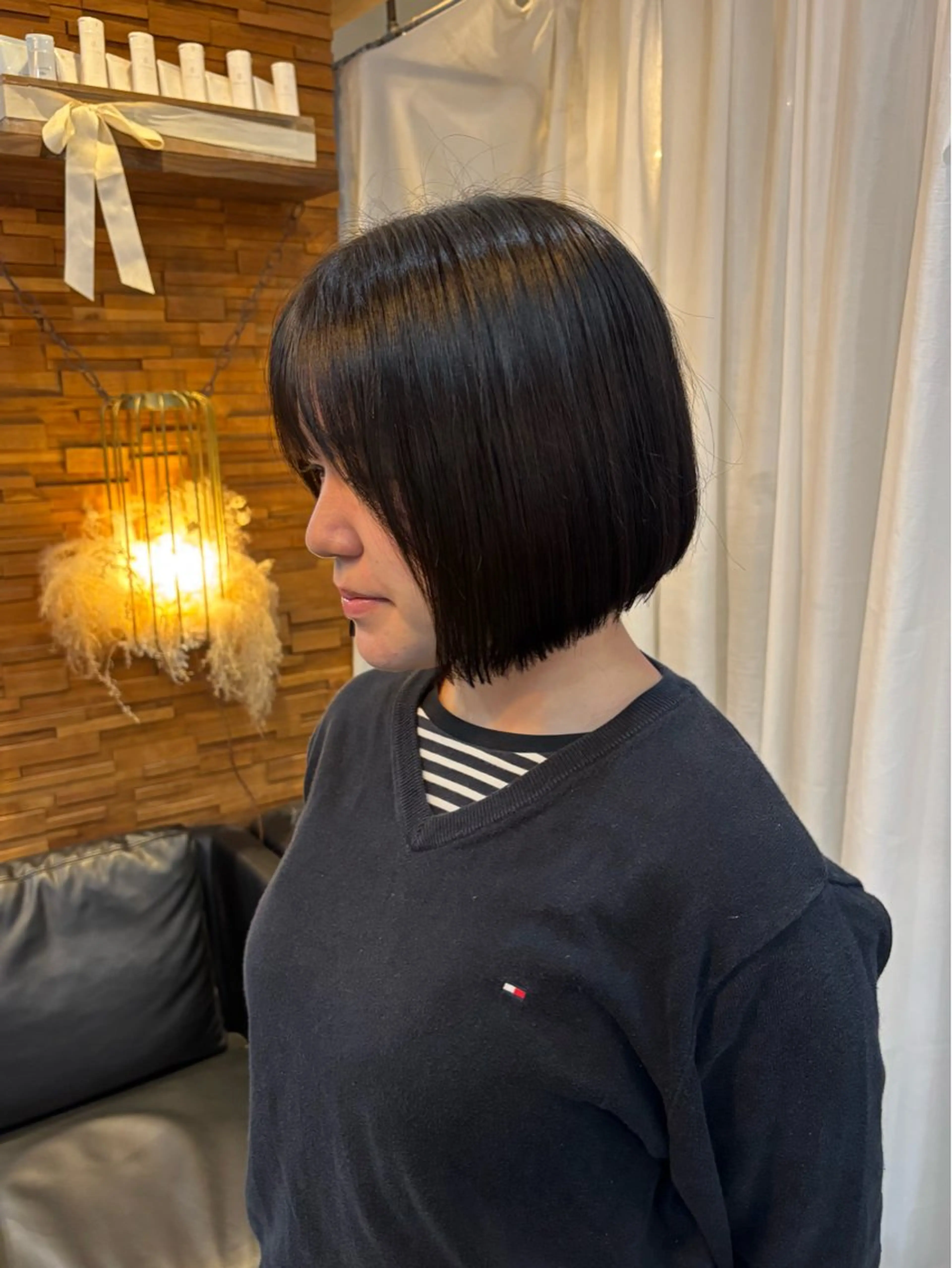 ミディアム ボブ 小顔カット カット ボブ/可愛いスタイル ⠀ゆらのヘアスタイル