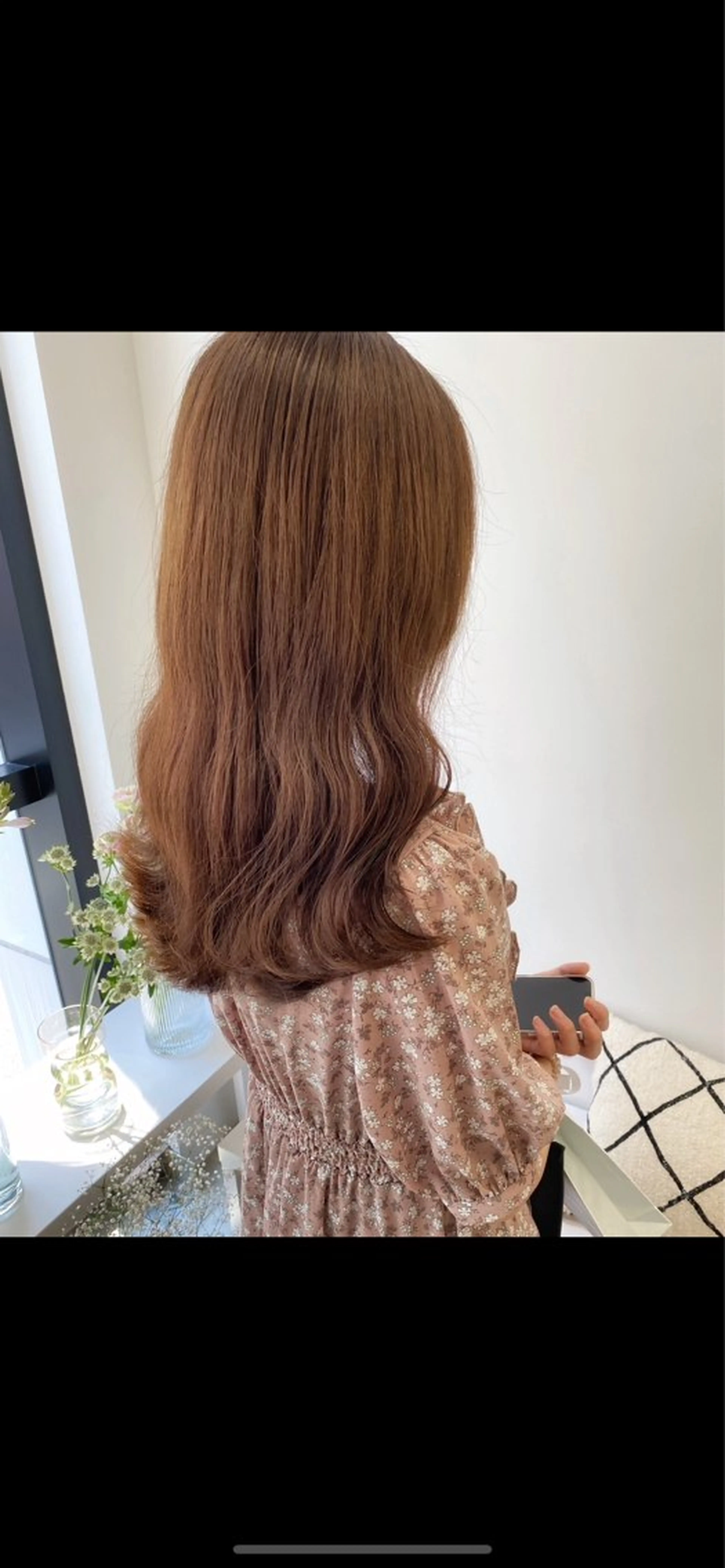 ロング カラー ブリーチ ブラウンカラー ナチュラルブラウン ブリーチなしカラー カット ヘアカラー トリートメント erika /韓国ヘアのヘアスタイル