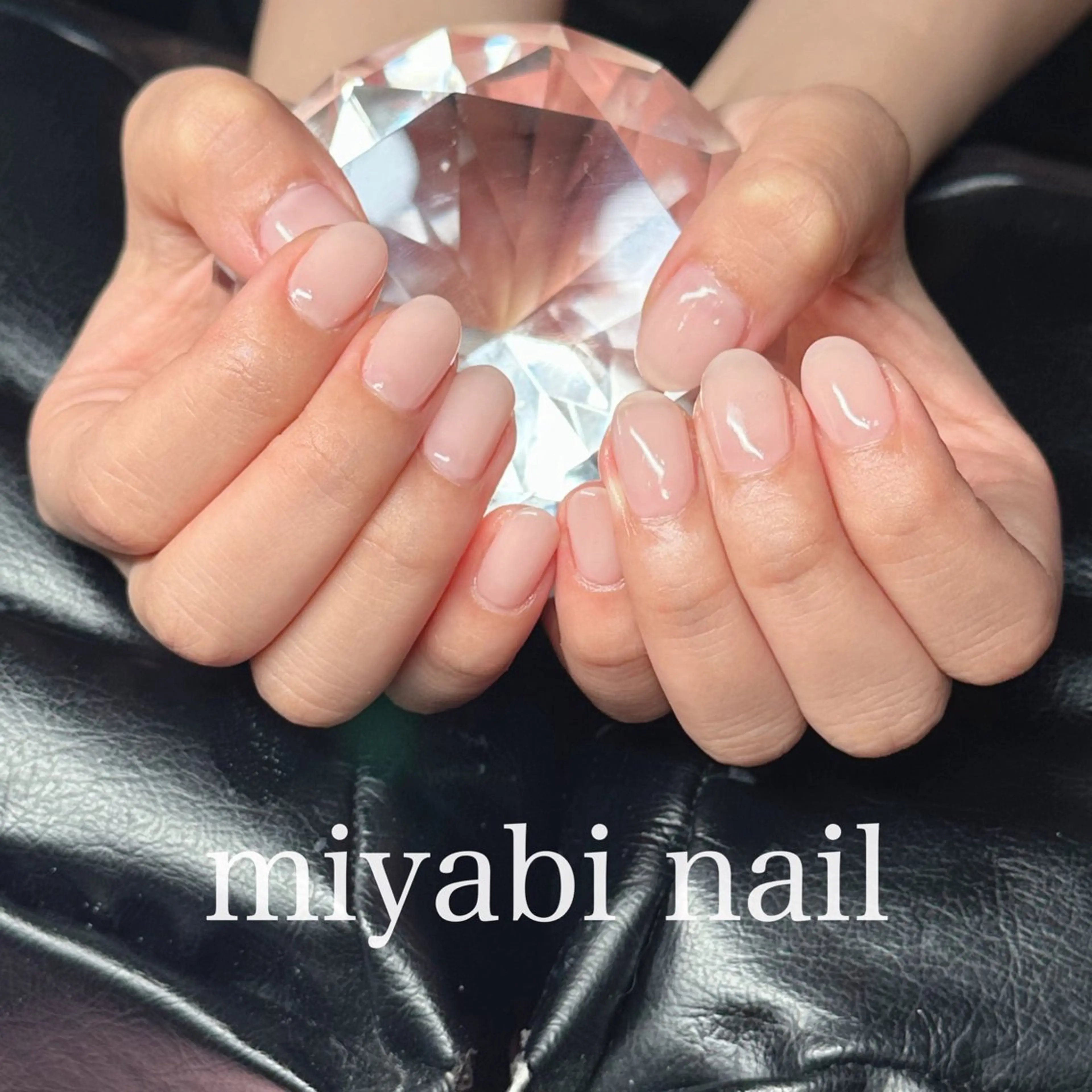 ネイル ジェルネイル 持ち込み オフィスネイル ピンク シンプルネイル ハンドネイル miyabi nail 桂川駅近くのネイルデザイン