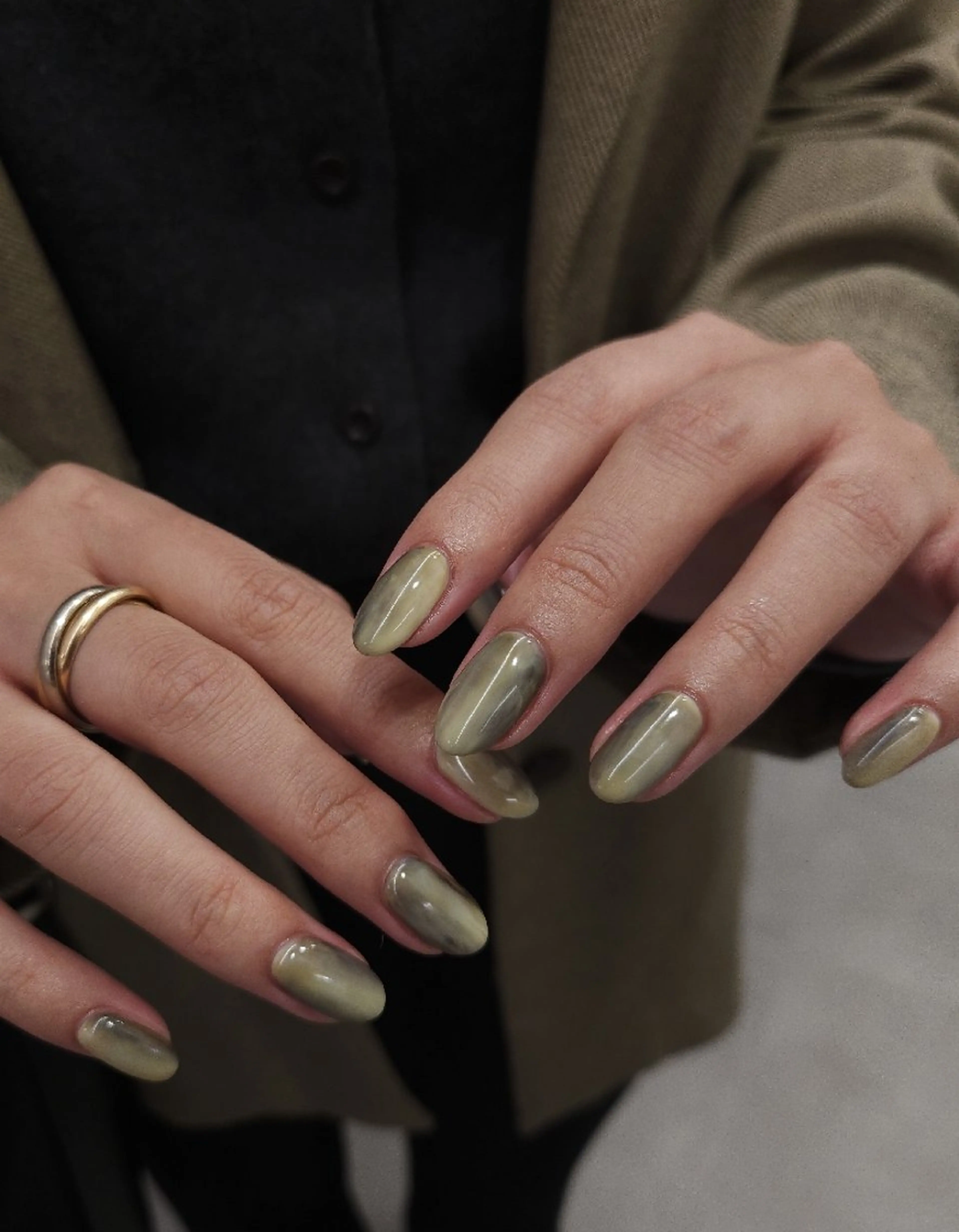 ネイル ジェルネイル 持ち込み ニュアンスネイル パラジェル 冬ネイル ハンドネイル puku nail 🌼kazu🌼のネイルデザイン