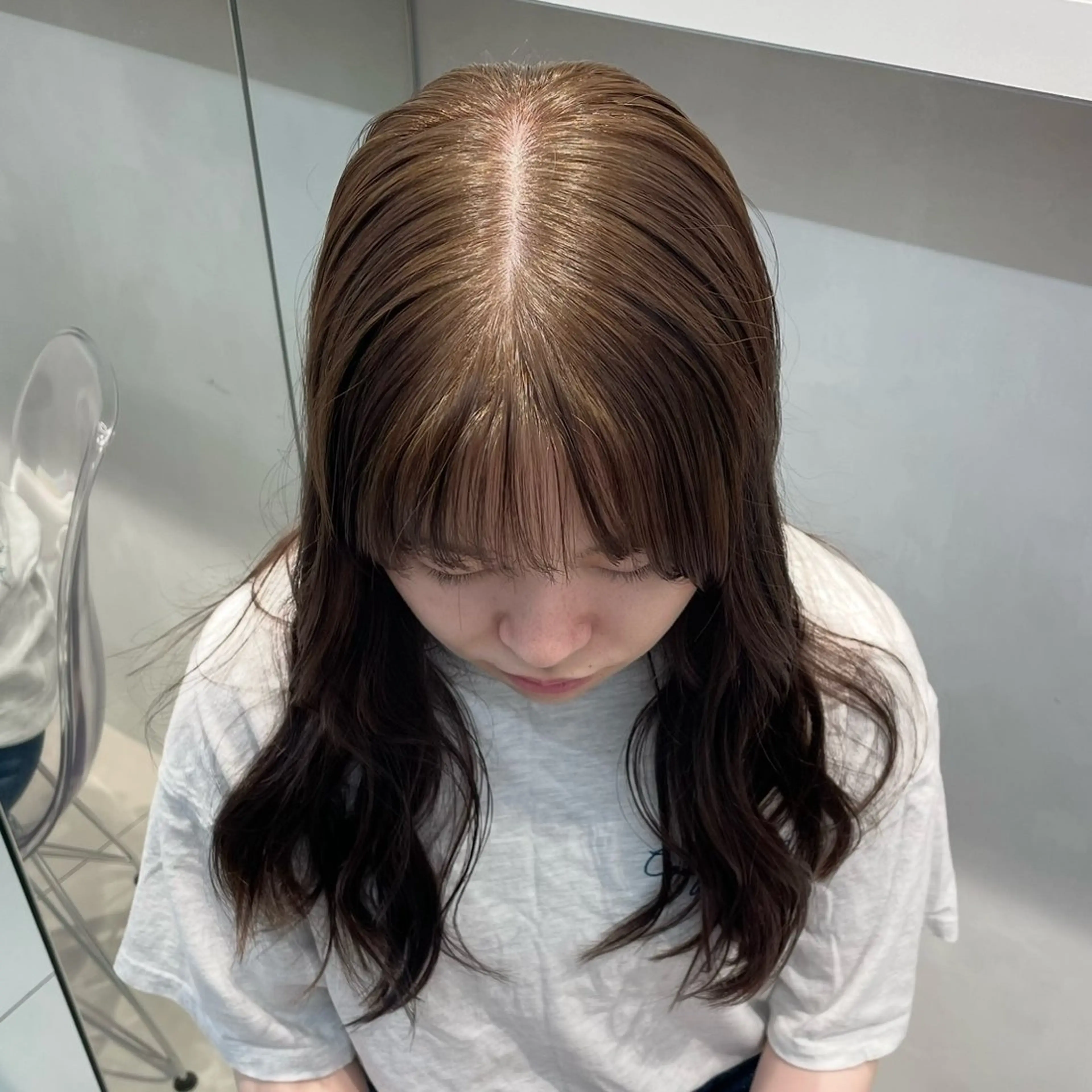 ロング カラー ベージュカラー ブリーチ ダブルカラー ヘーゼル ブリーチなしカラー 澤 佑華 🎀 透明感カラーのヘアスタイル
