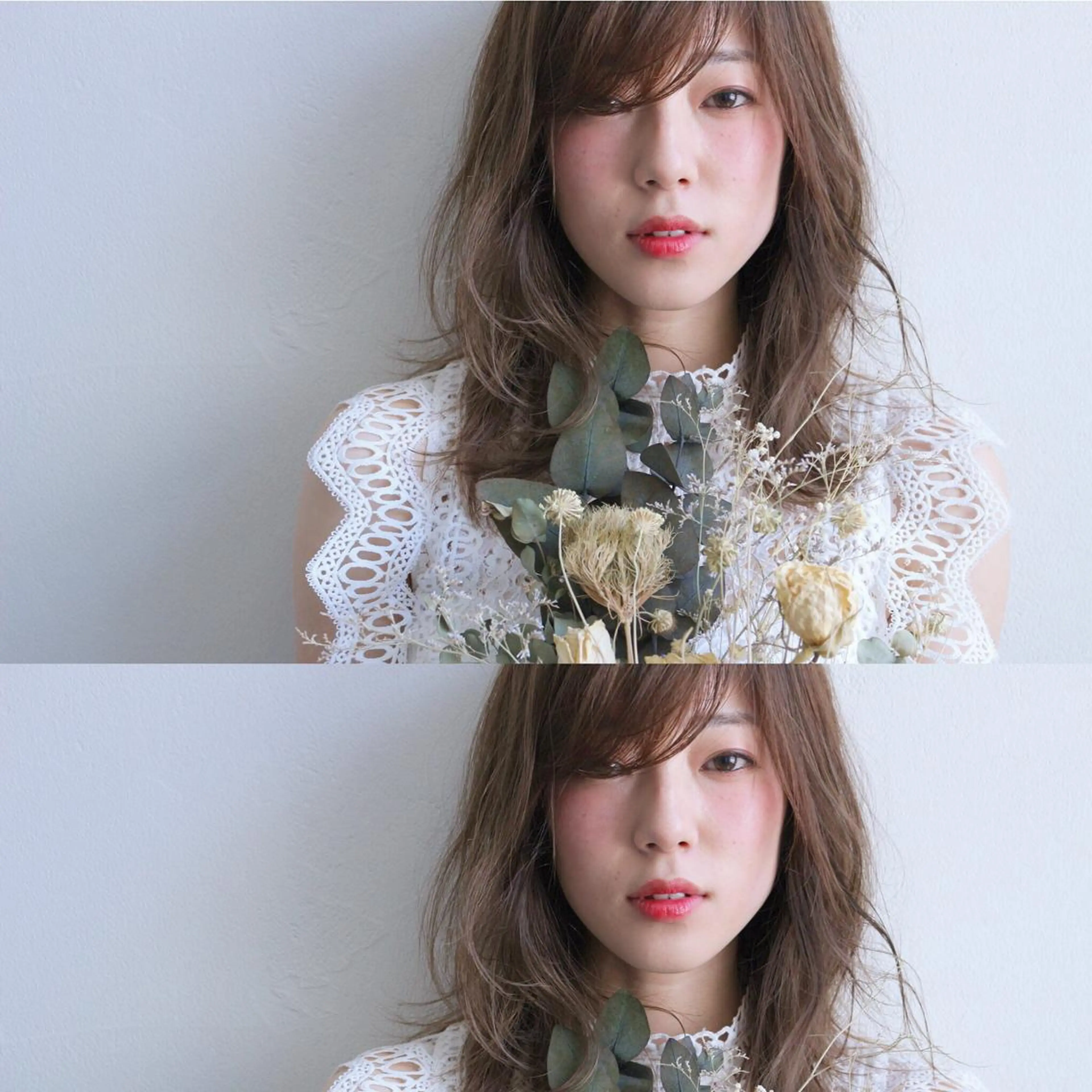 ミディアム 石川 理恵のヘアスタイル