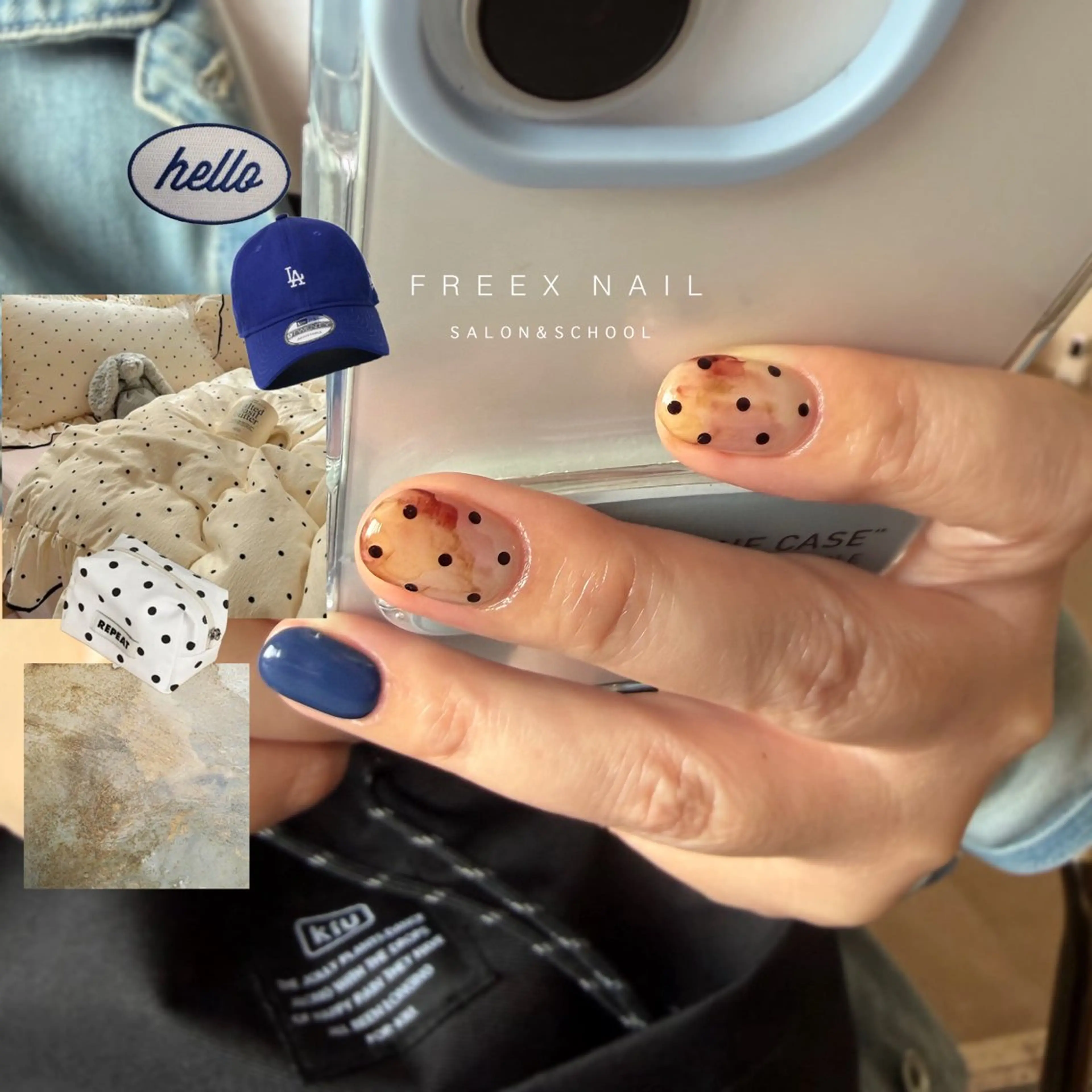 ネイル ドット ハンドネイル ハンドケア Freex nail所属・freex nail /ニュアンス/個性派のネイルデザイン