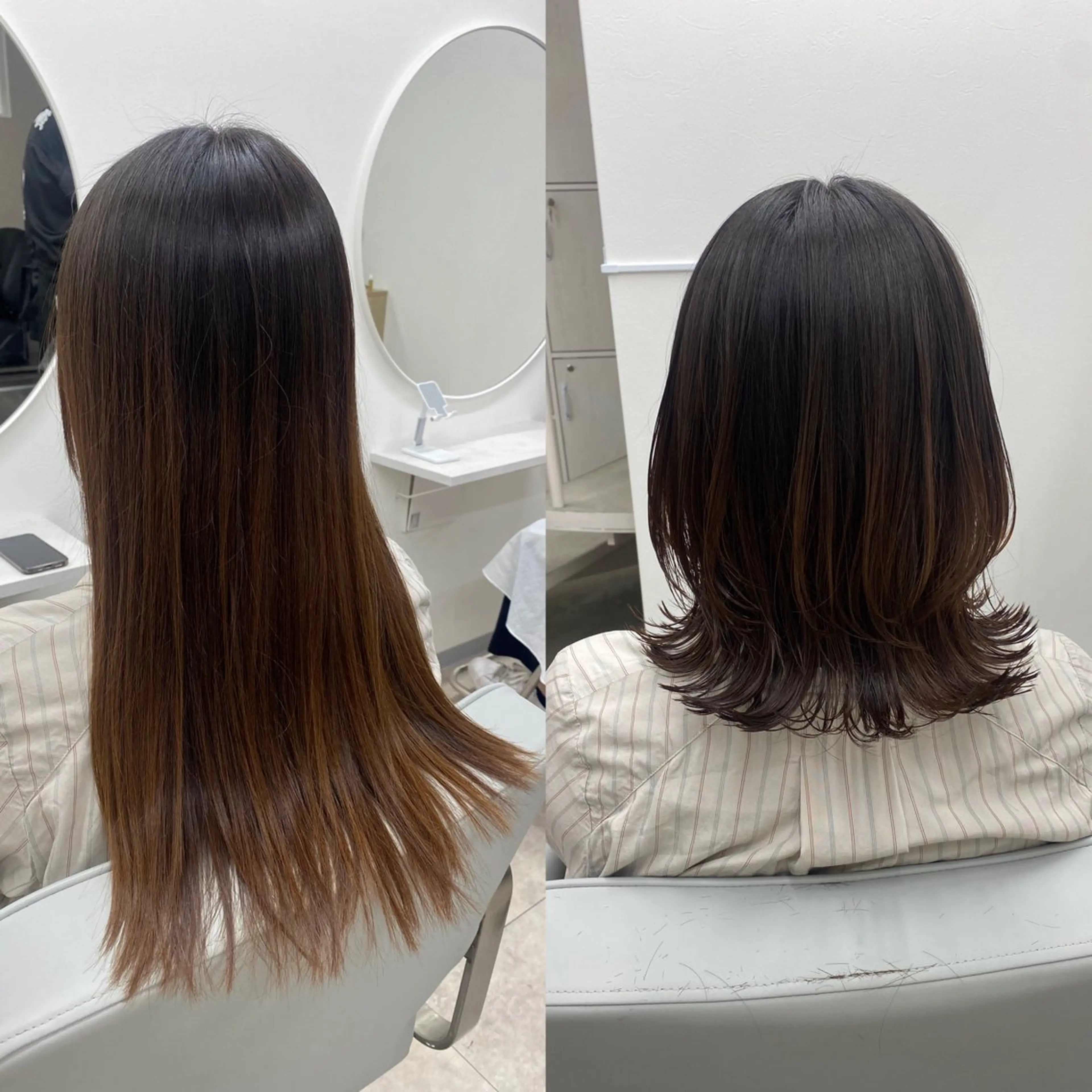 ミディアム カット トリートメント 美髪ヘア💛 TOMOMIのヘアスタイル