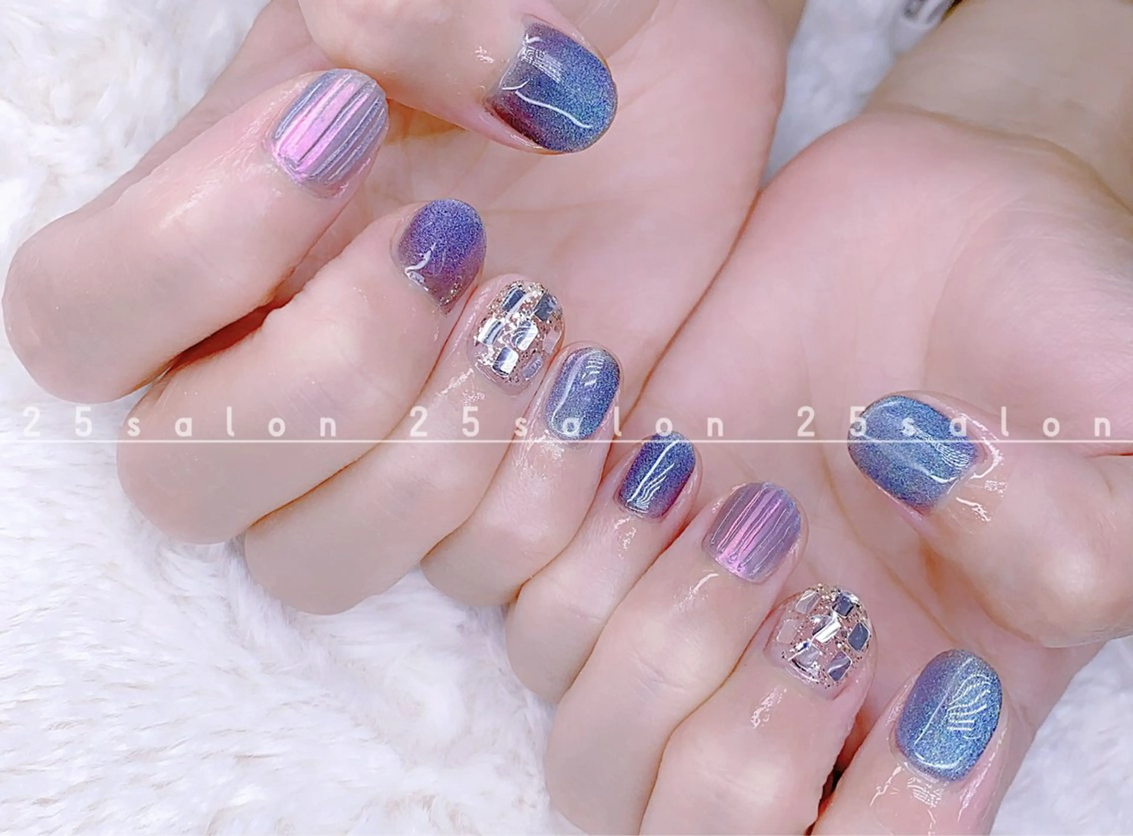 ネイル オーロラネイル チークネイル フットネイル フレンチネイル ジェルネイル 2 5のマツエク・マツパデザイン