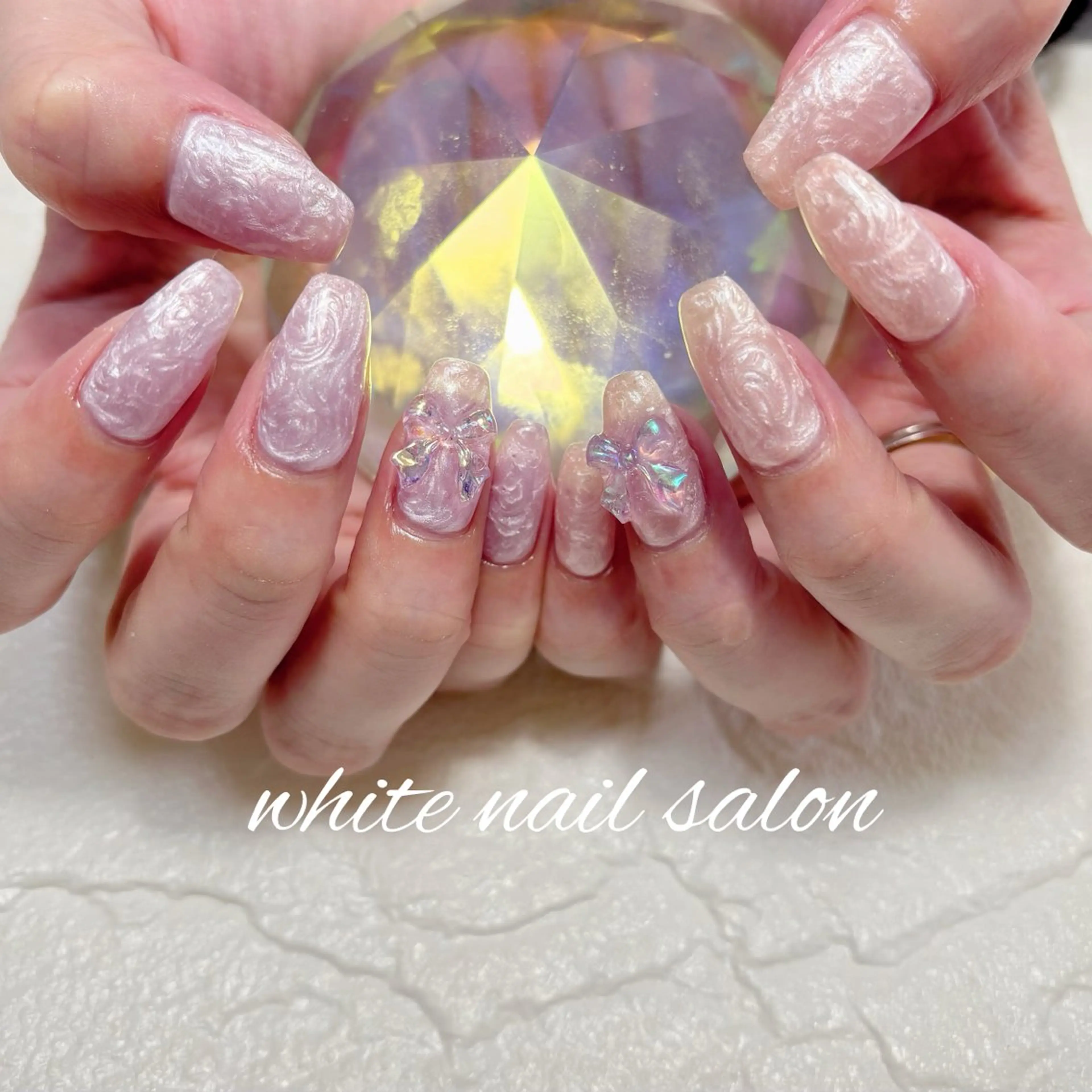 ネイル フットネイル ホワイト ハンドネイル white nail salonのネイルデザイン