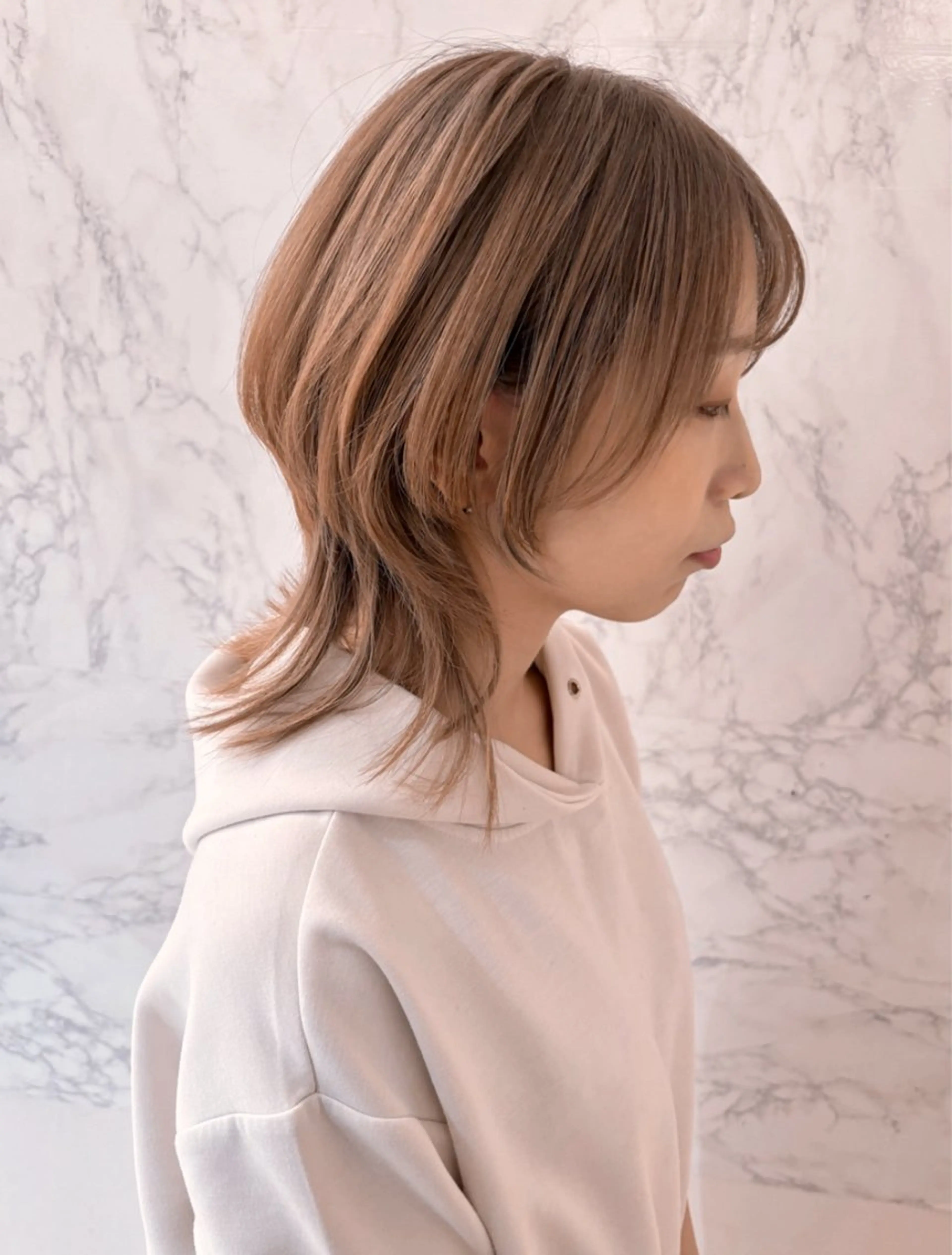 ミディアム 小顔カット/レイヤー 【WiLL】加藤のヘアスタイル