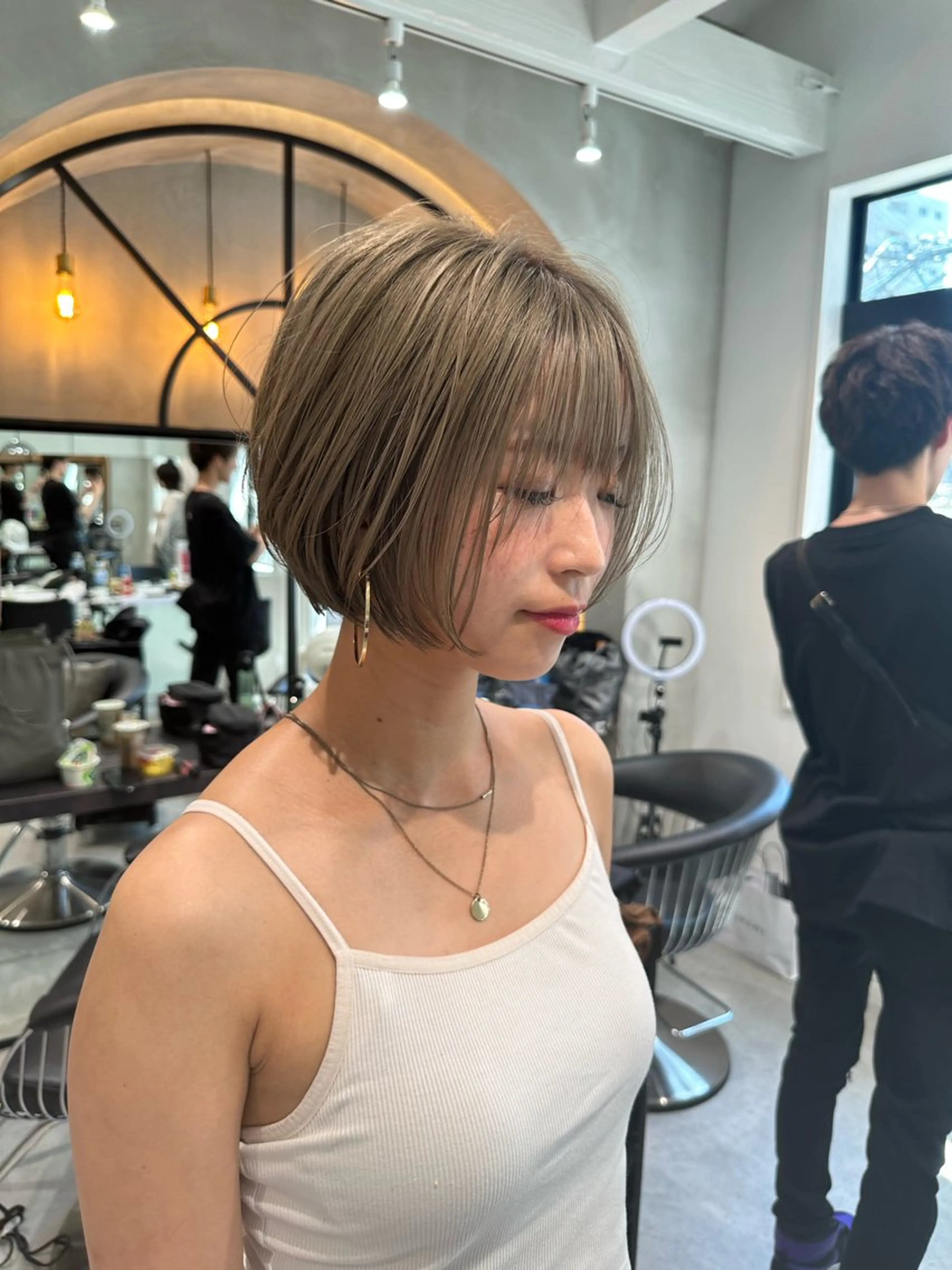 ショート ショートヘア 小顔カット ヘアカラー トリートメント ヘッドスパ taiga レイヤー /髪質改善/矯正🌈のヘアスタイル