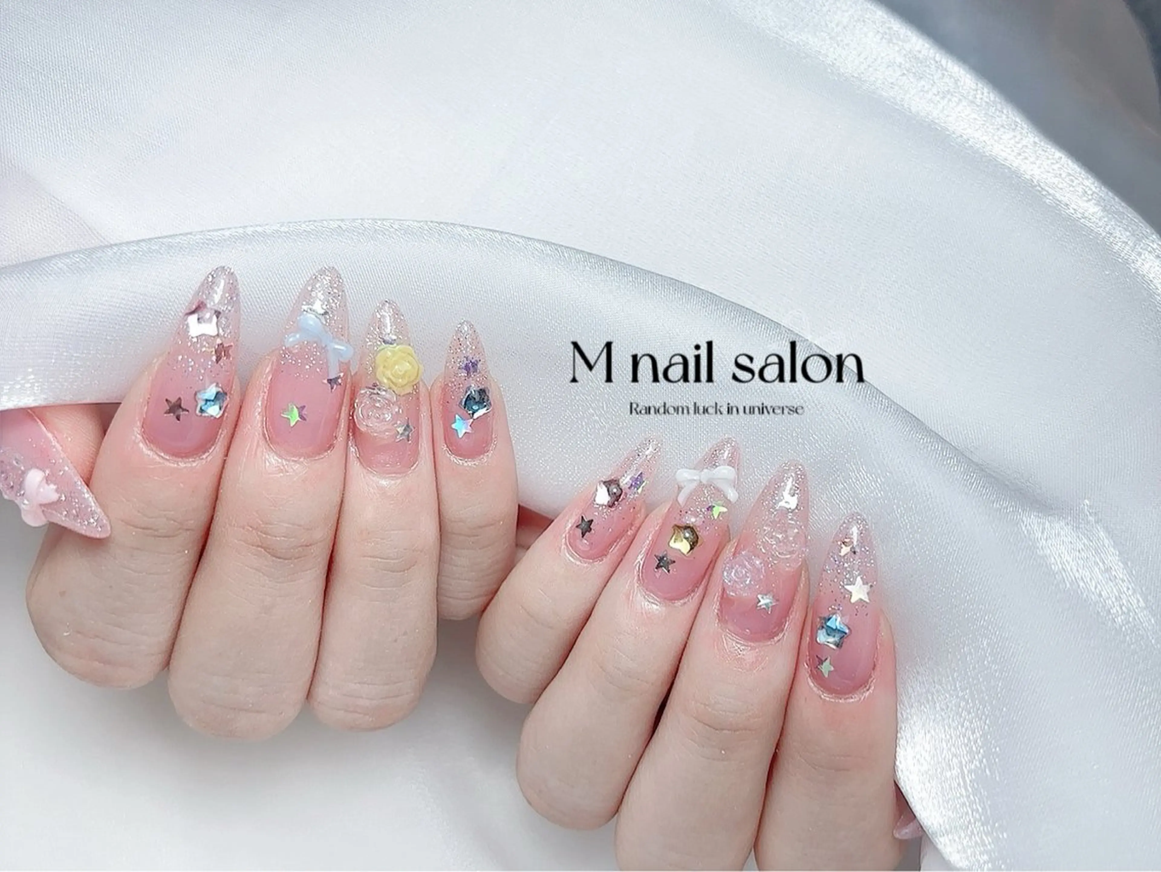 ネイル ハンドネイル M🌷nail 長さだし専門店のネイルデザイン
