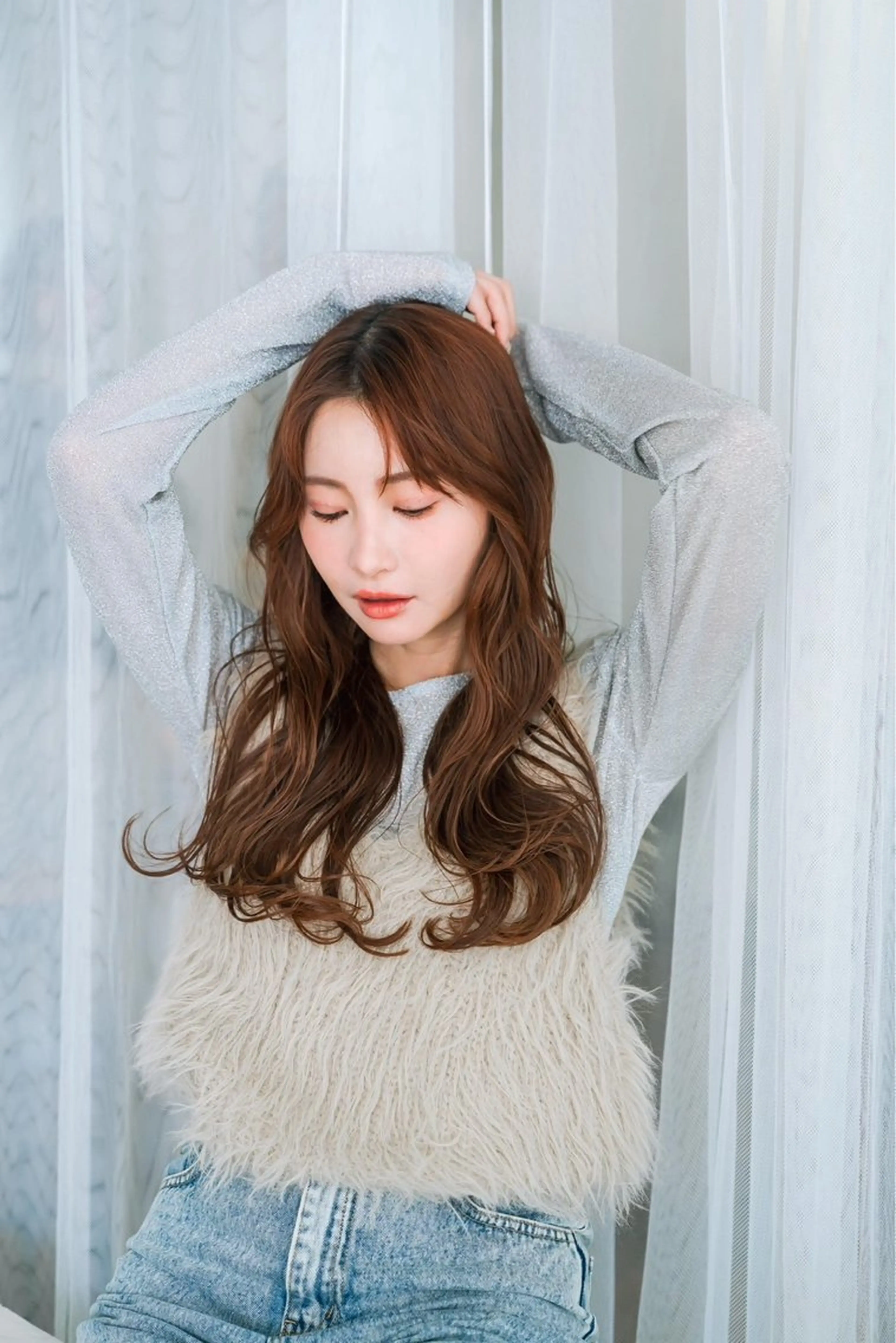 ロング 近藤 若菜のヘアスタイル