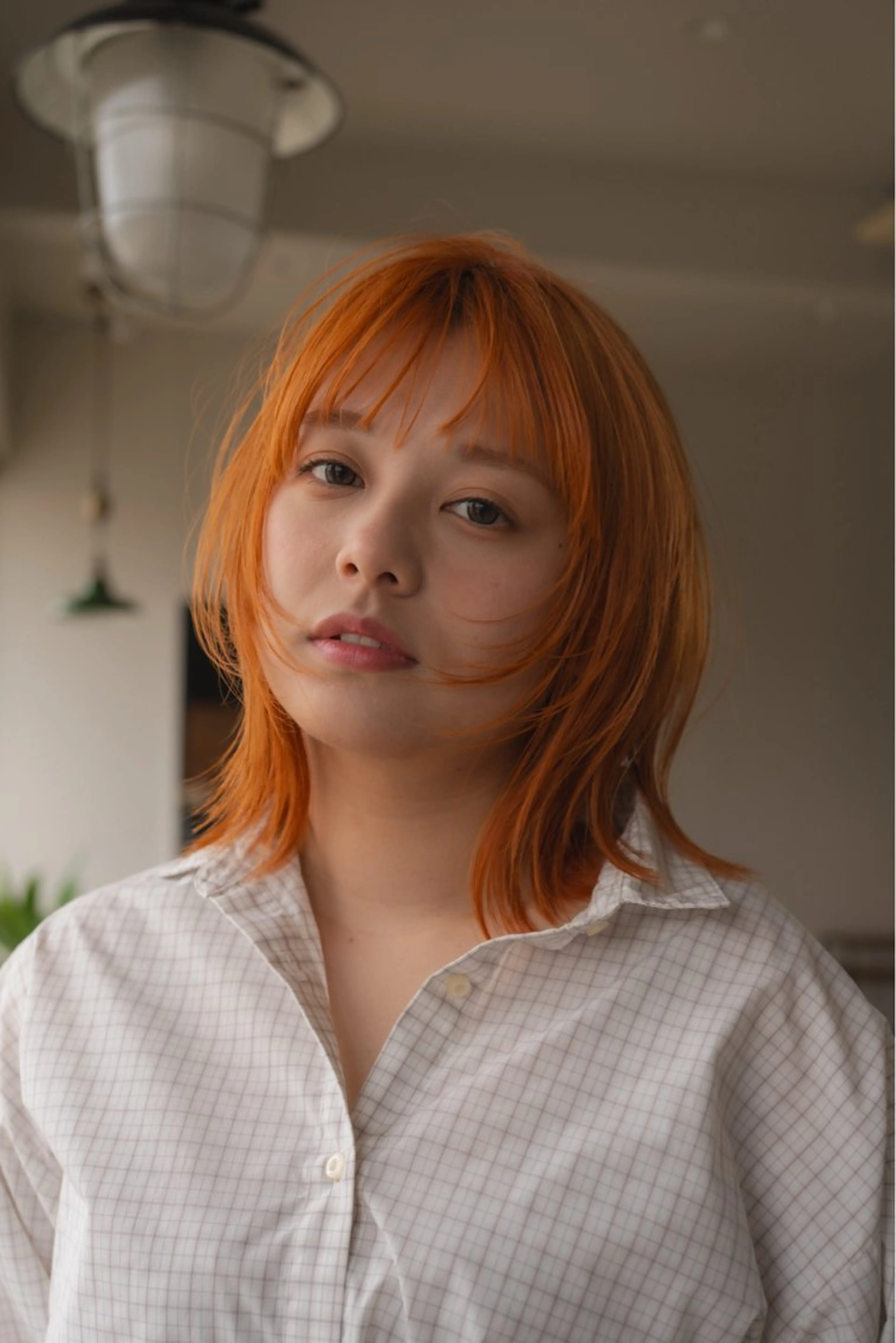 ミディアム カラー ピンクカラー デザインカット カット ヘアカラー トリートメント plus HAIR いずみのヘアスタイル