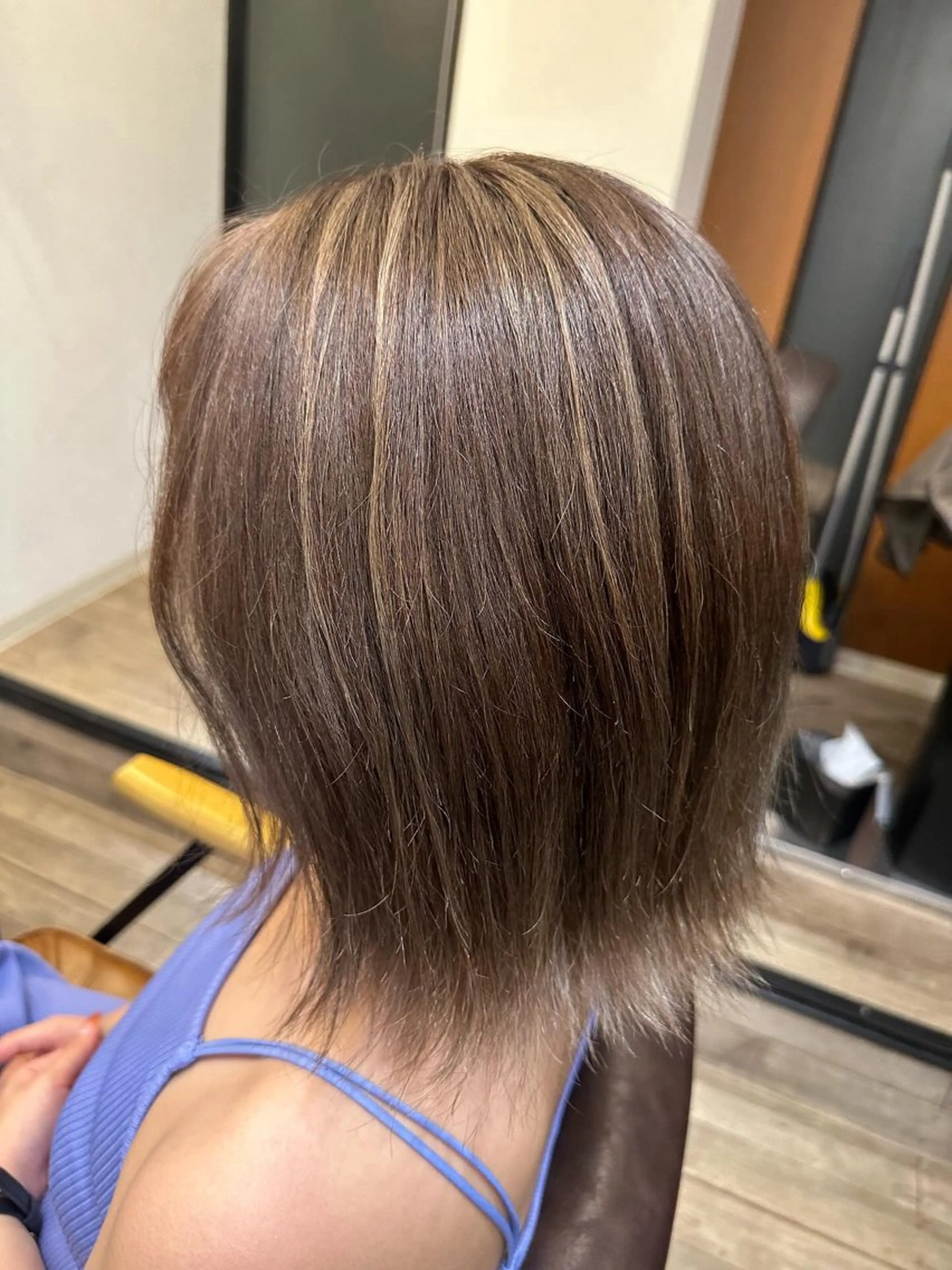 ミディアム ハイライト nalu新宿所属・🦋春山 さとみ🦋のヘアスタイル