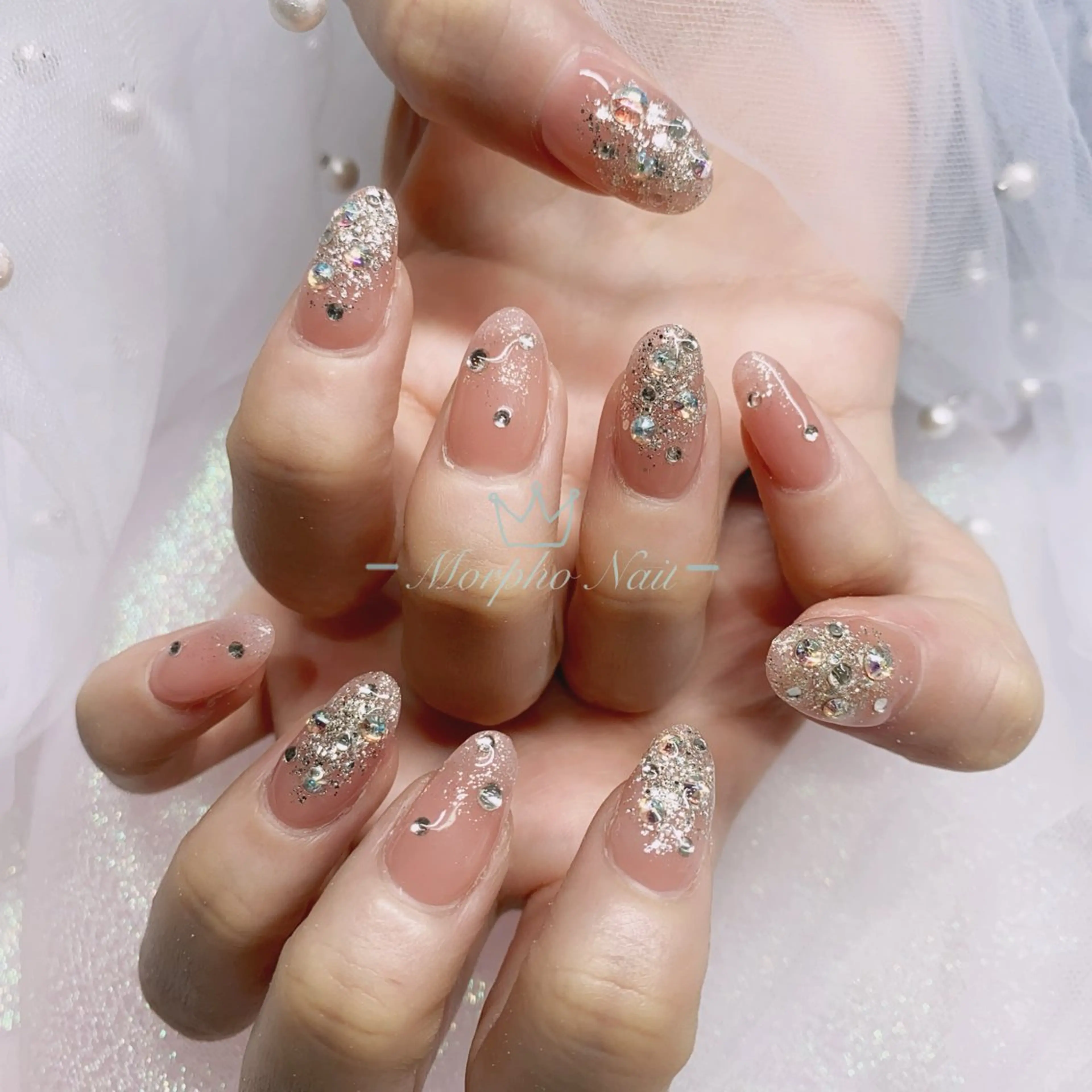 ハンド【自爪】写真持ち込みデザインコース¥12980の写真