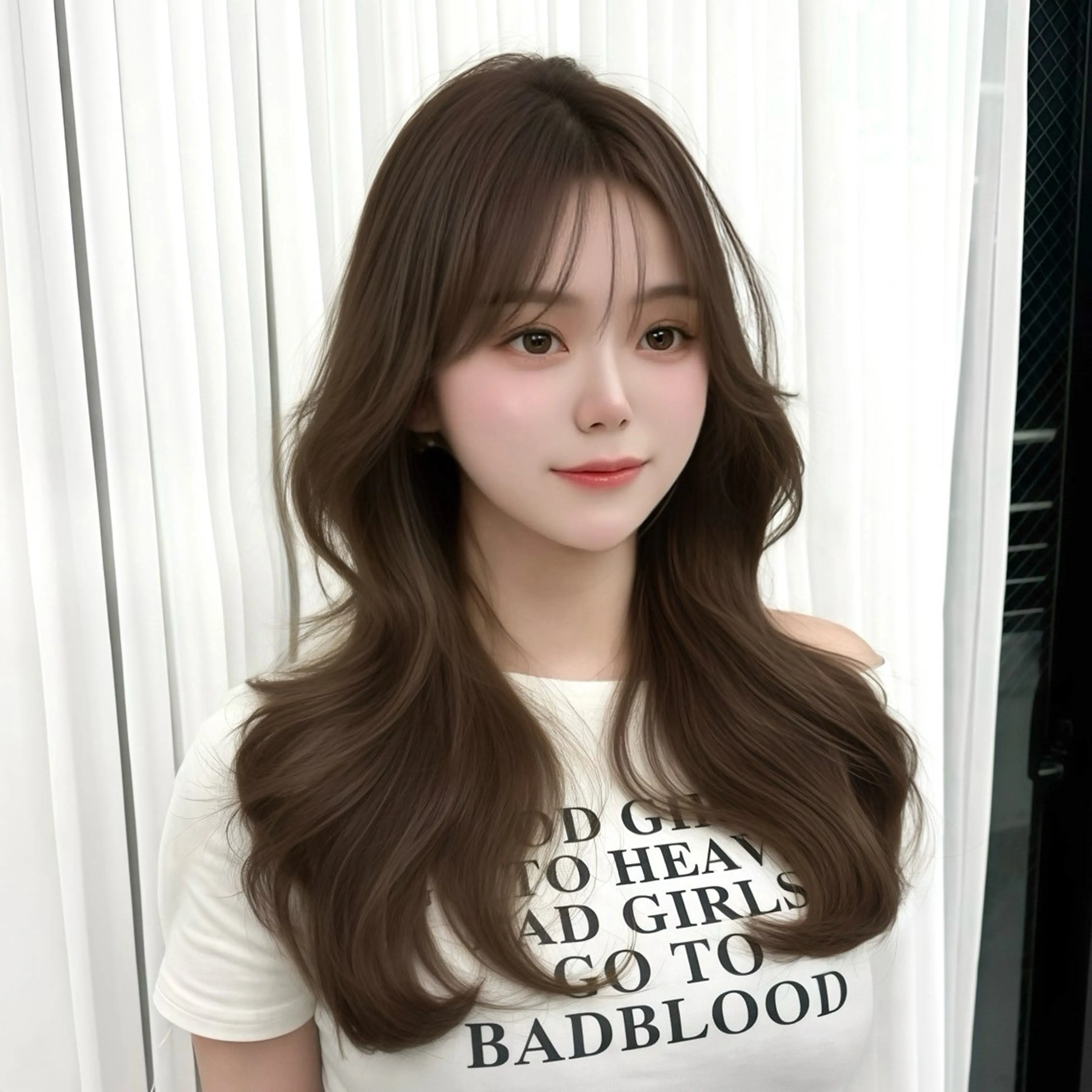 ロング カラー くびれヘア 髪質改善 韓国風ヘア レイヤーカット 似合わせカット カット ヘアカラー トリートメント 韓国ヘア🇰🇷× 髪質改善🫧テルのヘアスタイル