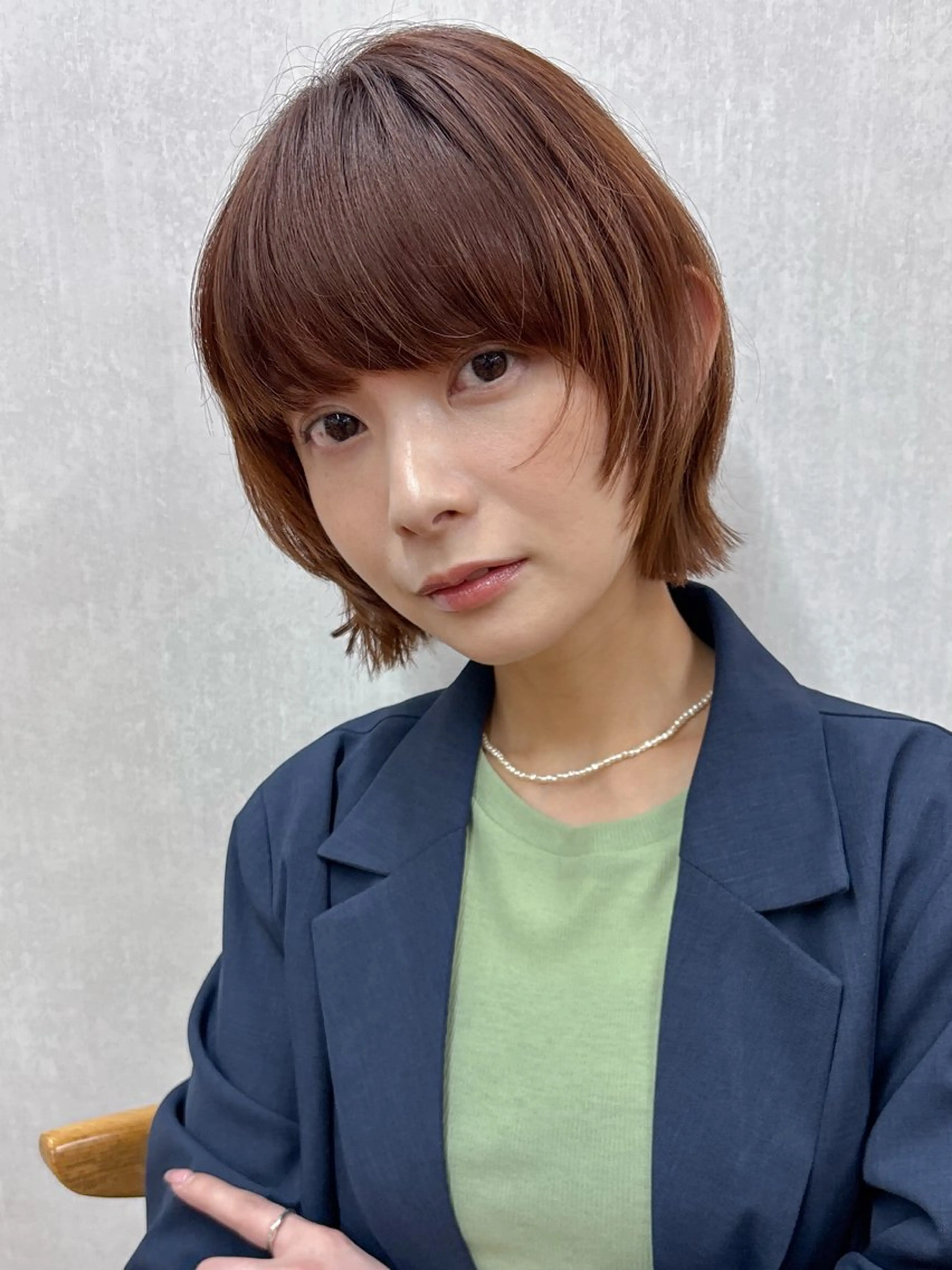 ミディアム ボブレイヤー ボブ レイヤーカット カット ヘッドスパ ボブ/ミディアム 親しみやすさ/さくらのヘアスタイル