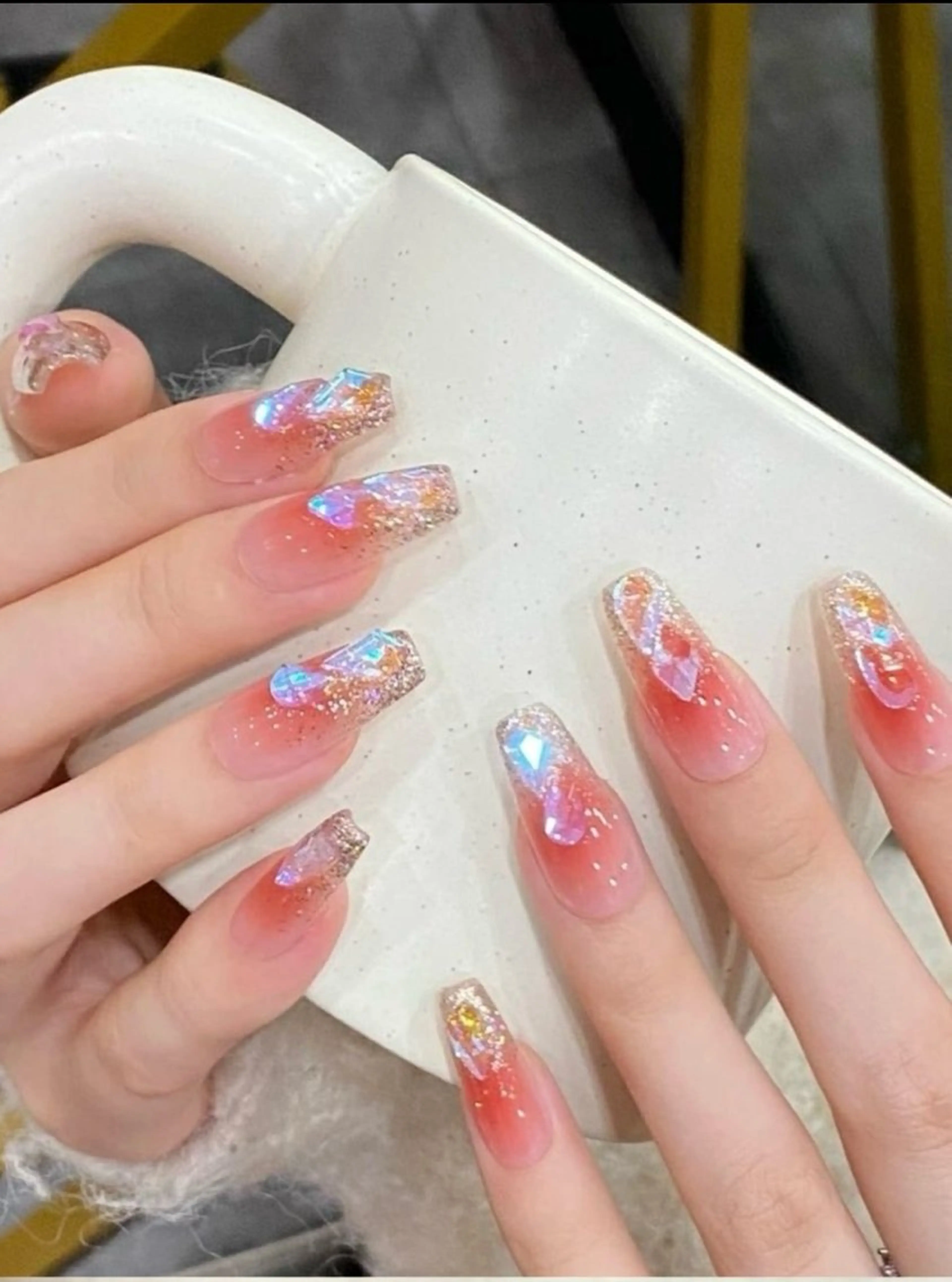 ネイル ハンドネイル H3 Nail Tsuki🦋💙のネイルデザイン