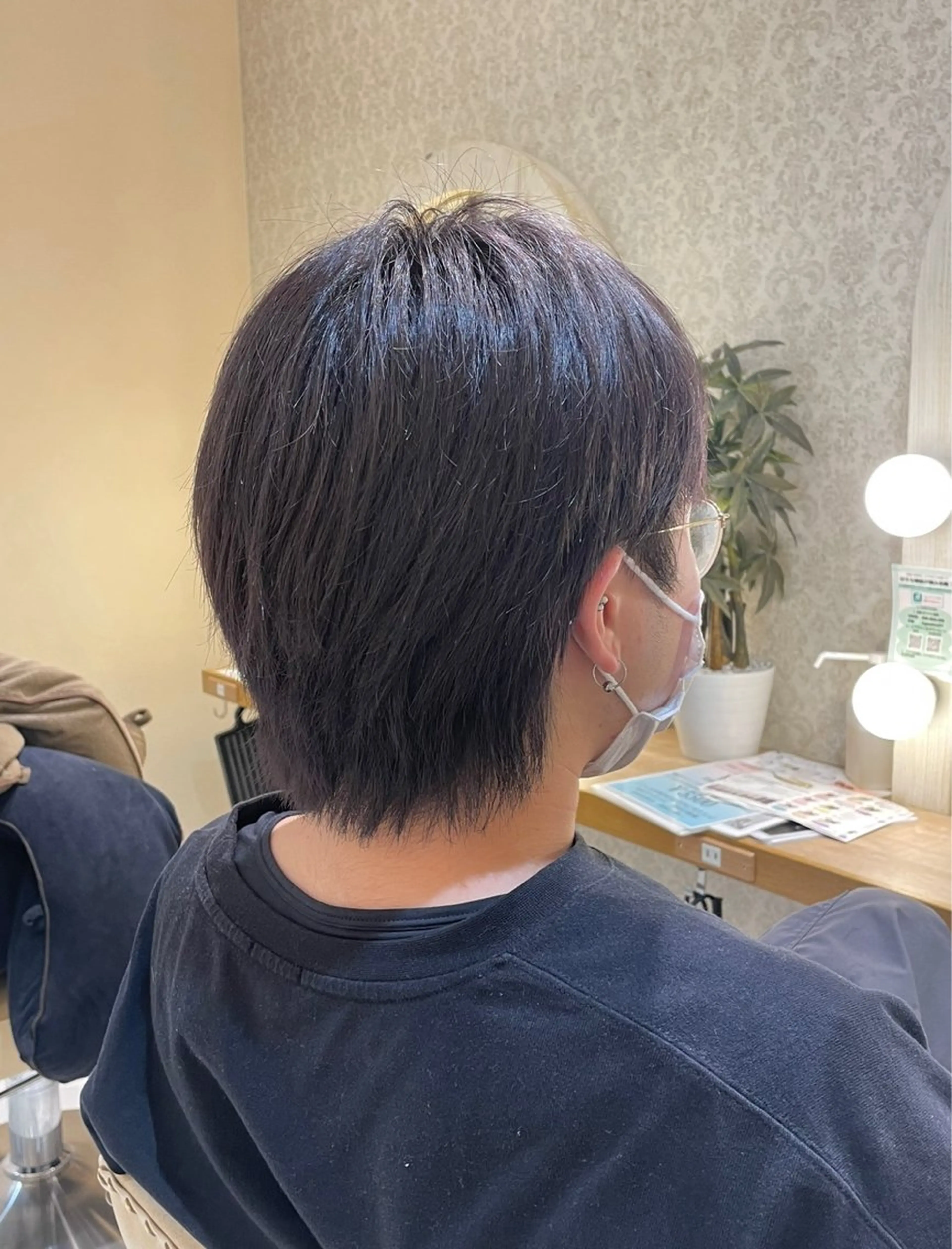 カラー メンズ ブリーチなしカラー/ 暖色カラー/艶カラーのヘアスタイル