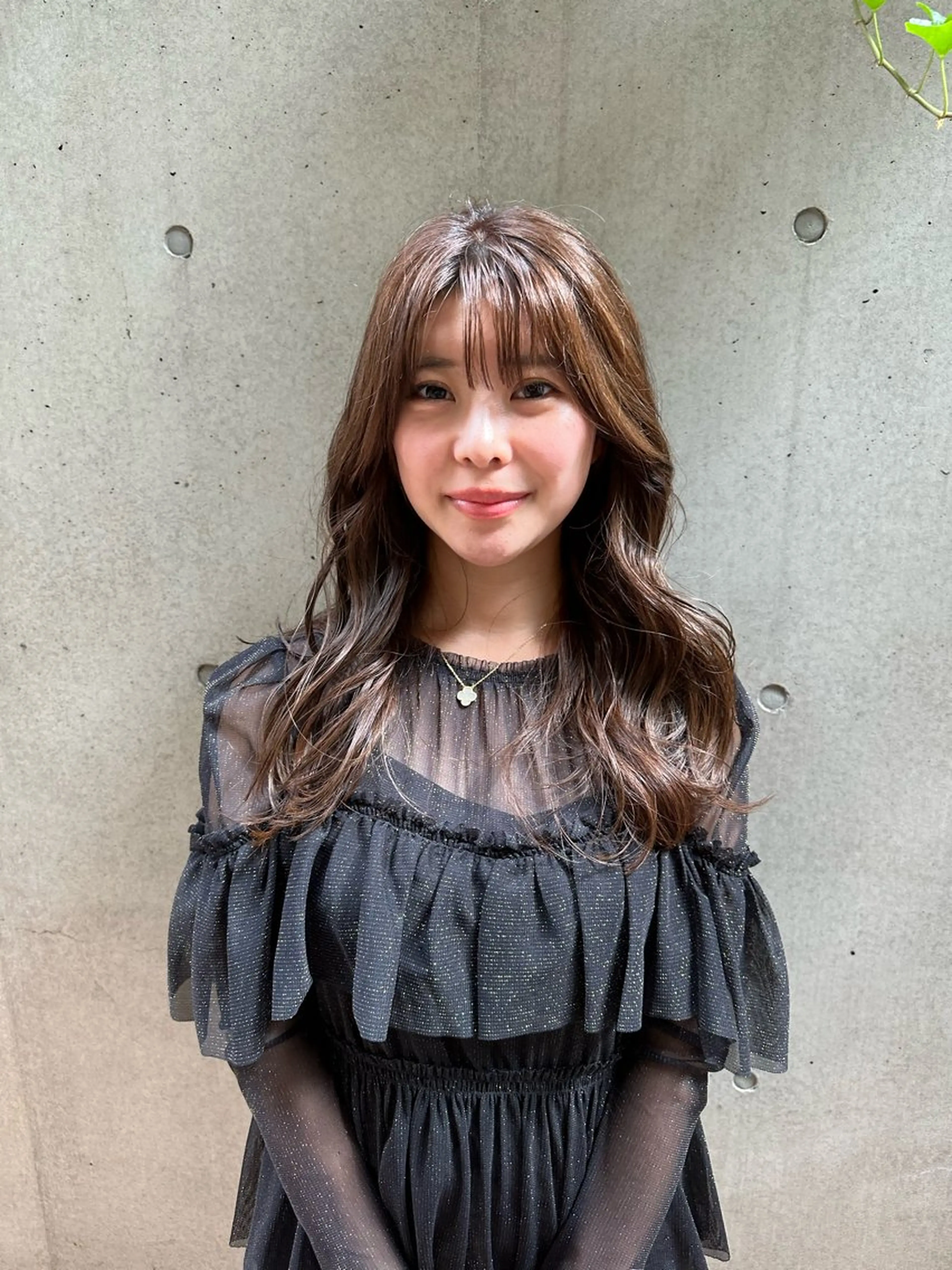 ロング カラー パーマ 似合わせカット /パーマ岡本淳平のヘアスタイル