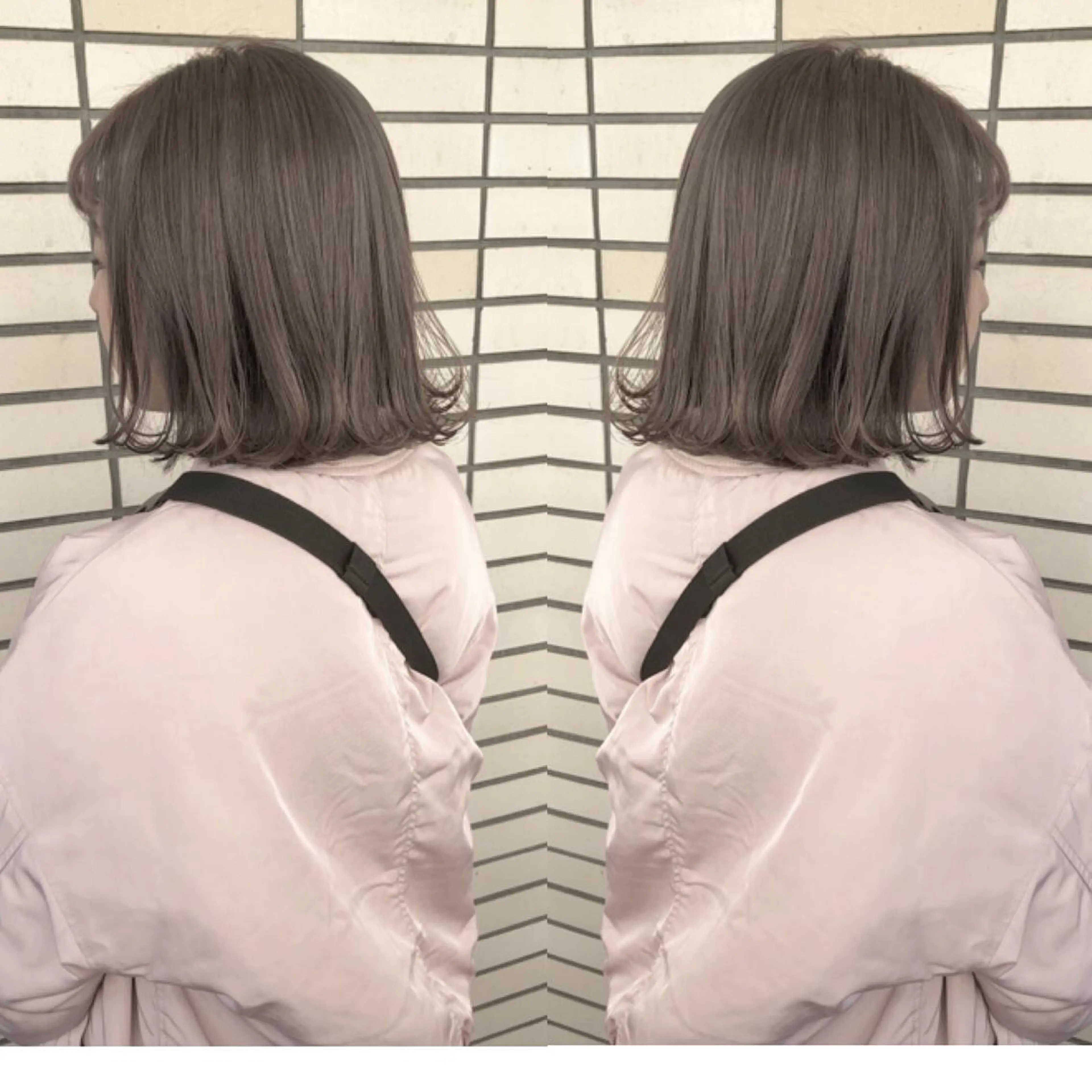 ミディアム カラー アッシュ ブリーチ ヘアカラー トリートメント 2nd所属・🤍2nd🤍田所 美希のヘアスタイル