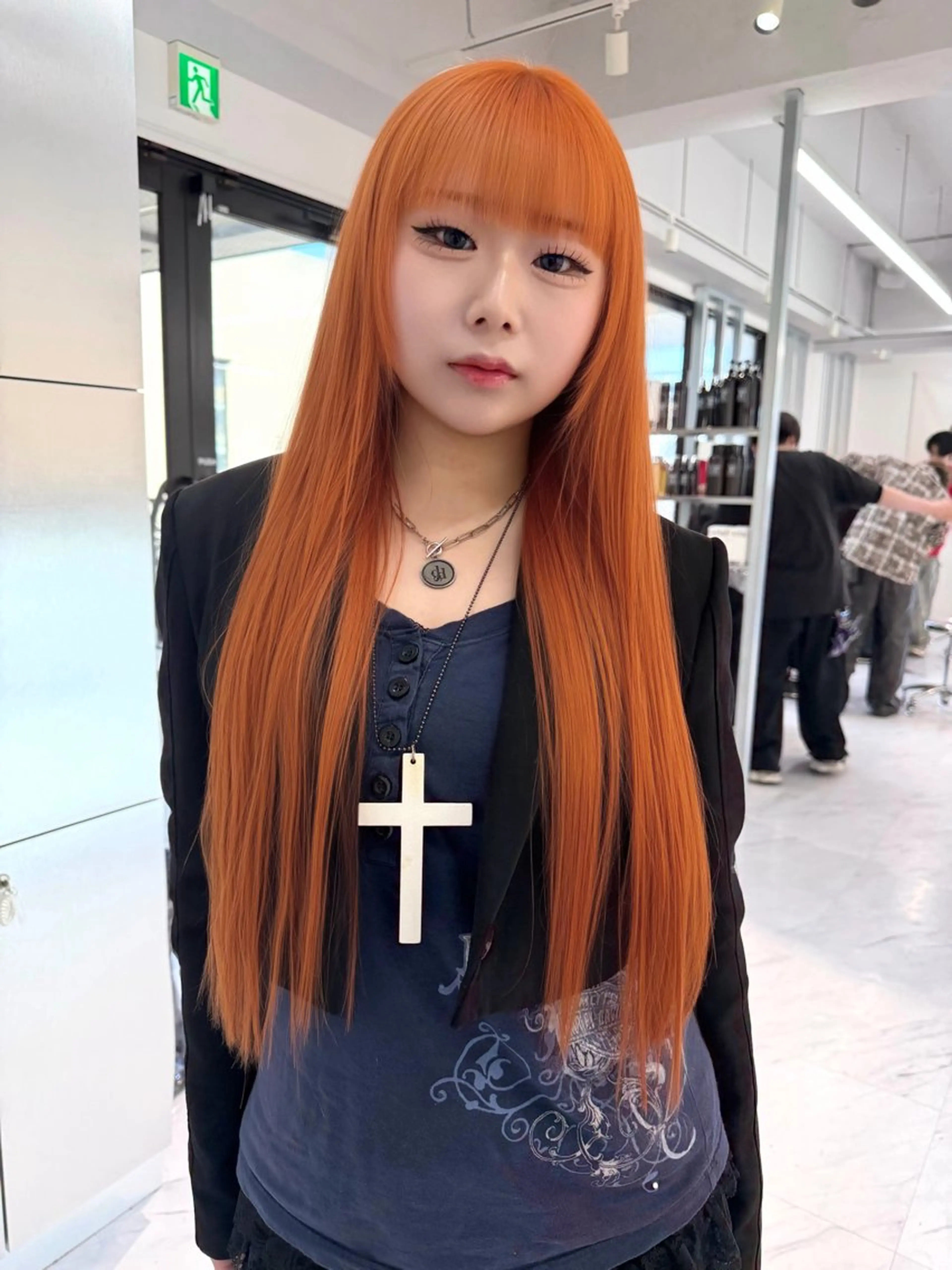 ロング カラー ベージュカラー ブリーチ ケアブリーチ デザインカラー ダブルカラー ヘアカラー トリートメント TATSUブリーチ/ ミルクティーベージュのヘアスタイル