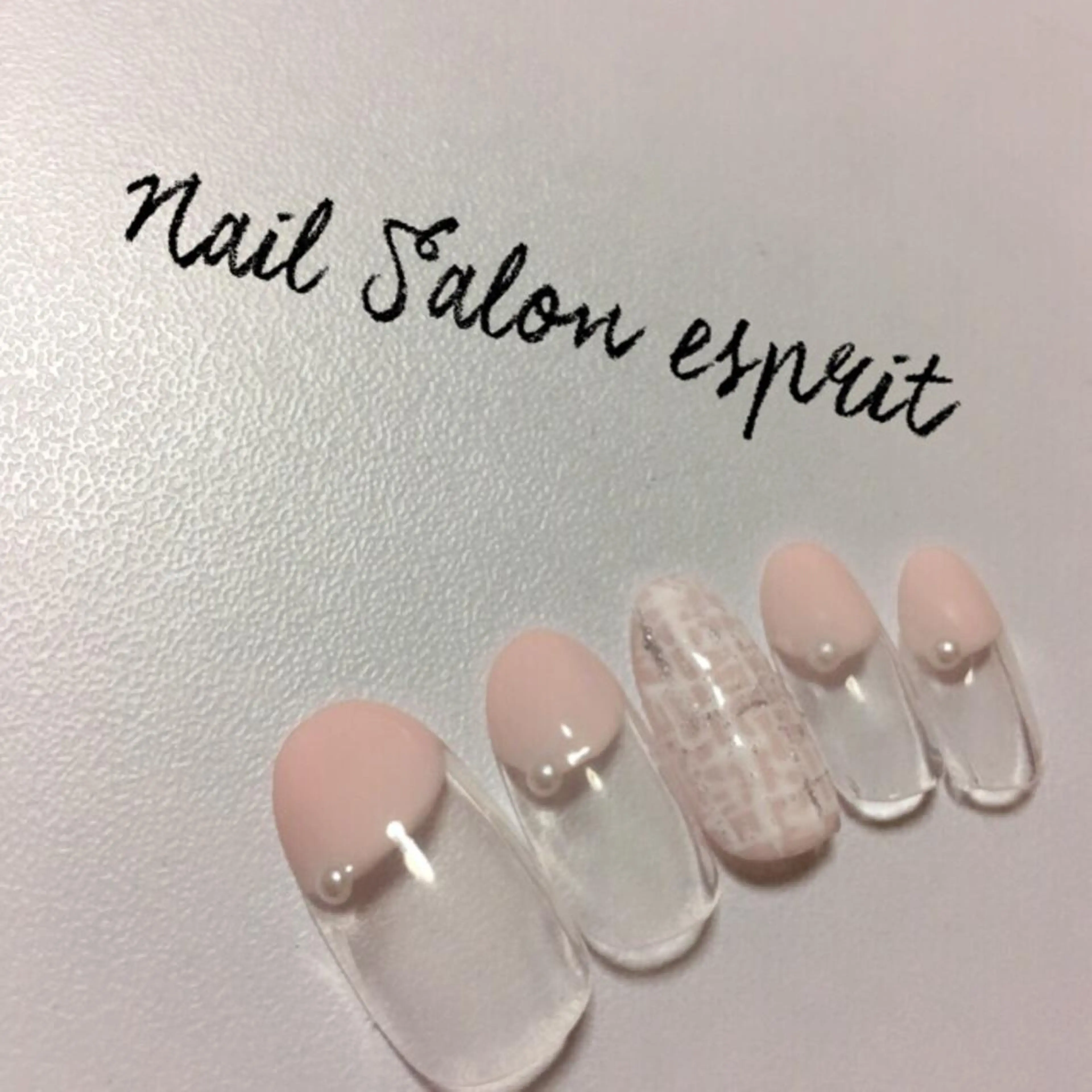 ネイル ピンク ツイードネイル Nail Salon espritのネイルデザイン