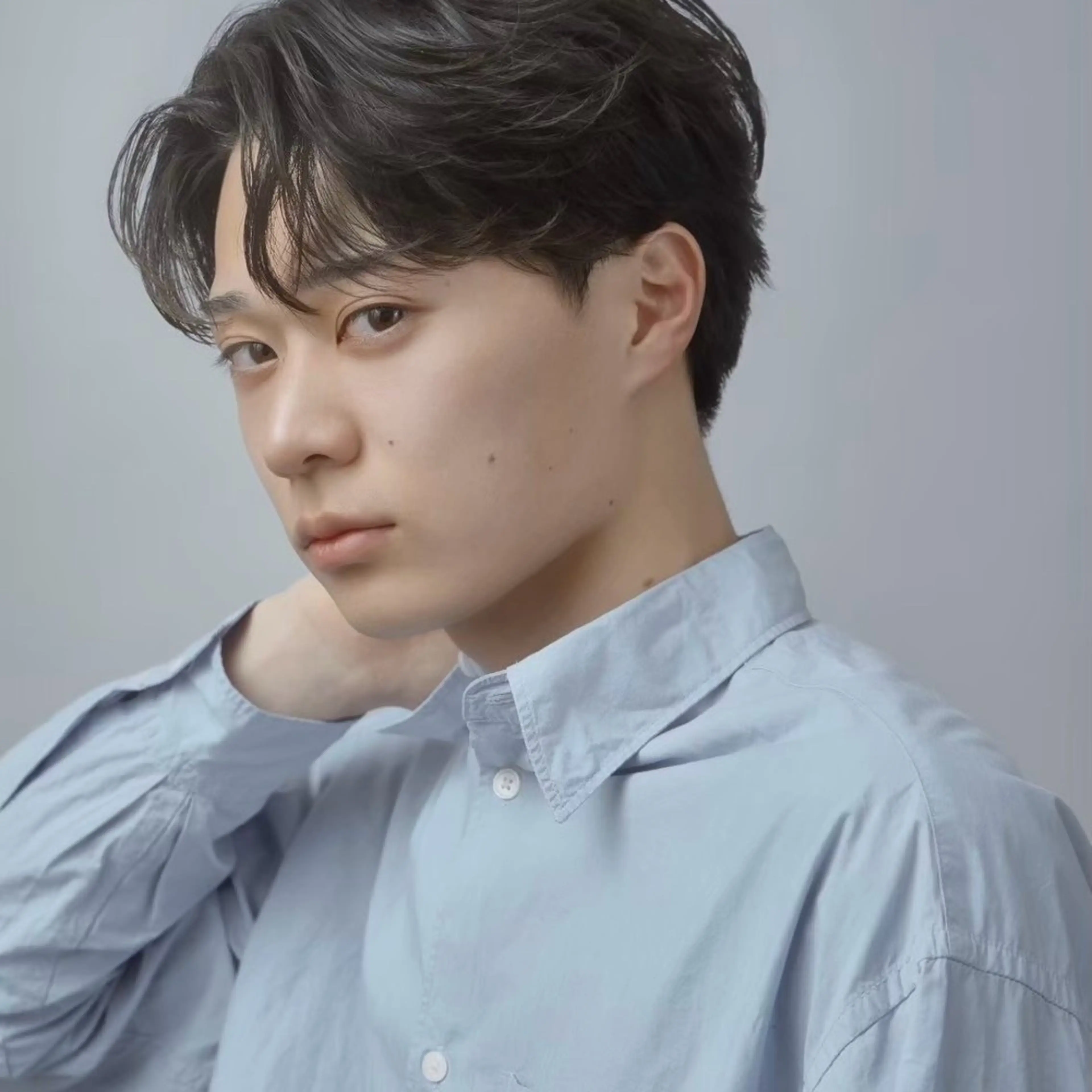 メンズ 曲がる縮毛矯正🌟 メンズアイブロウのヘアスタイル