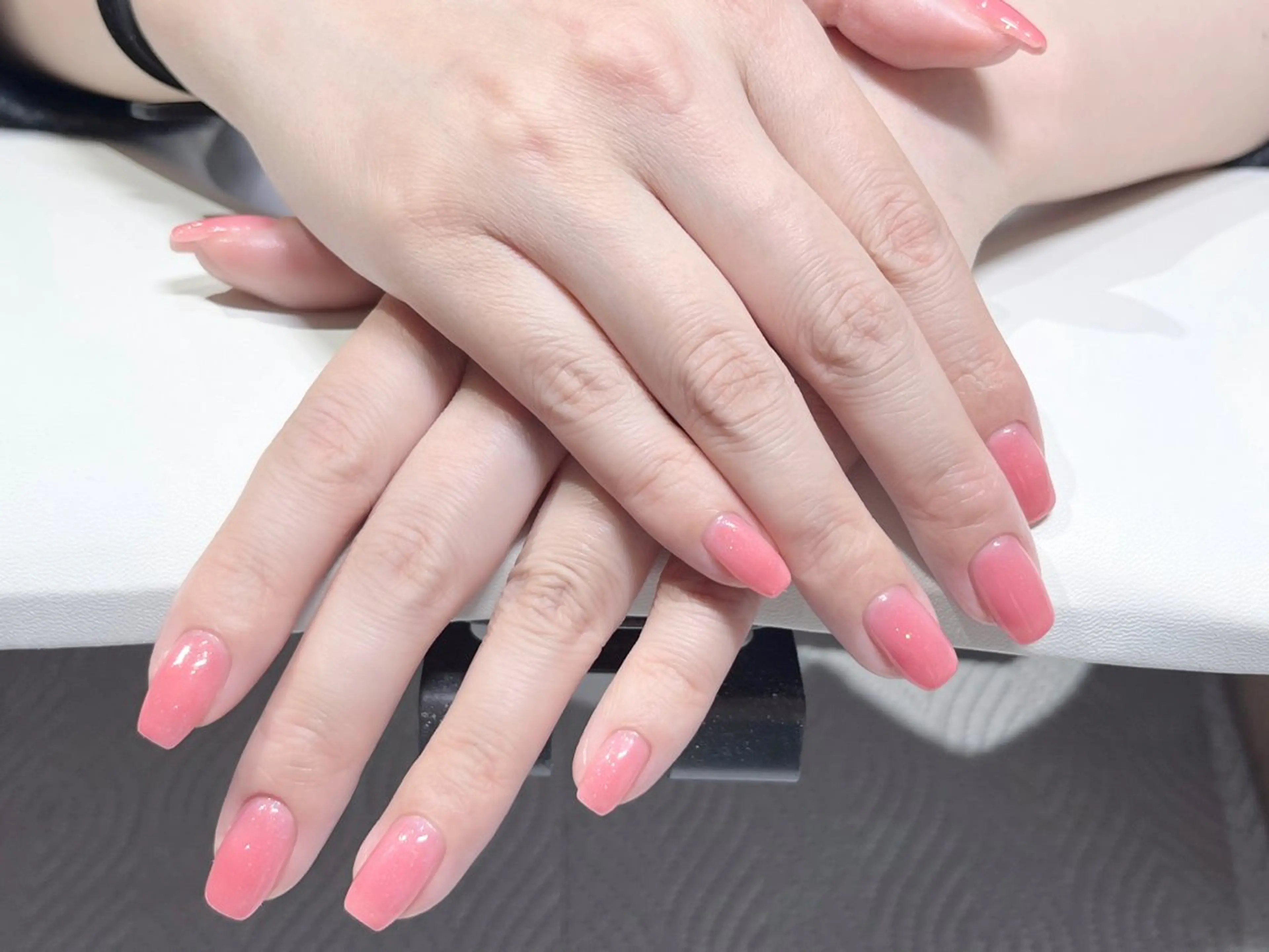 ネイル ワンカラーネイル ピンク ハンドネイル Belle Fleuve ASUのネイルデザイン