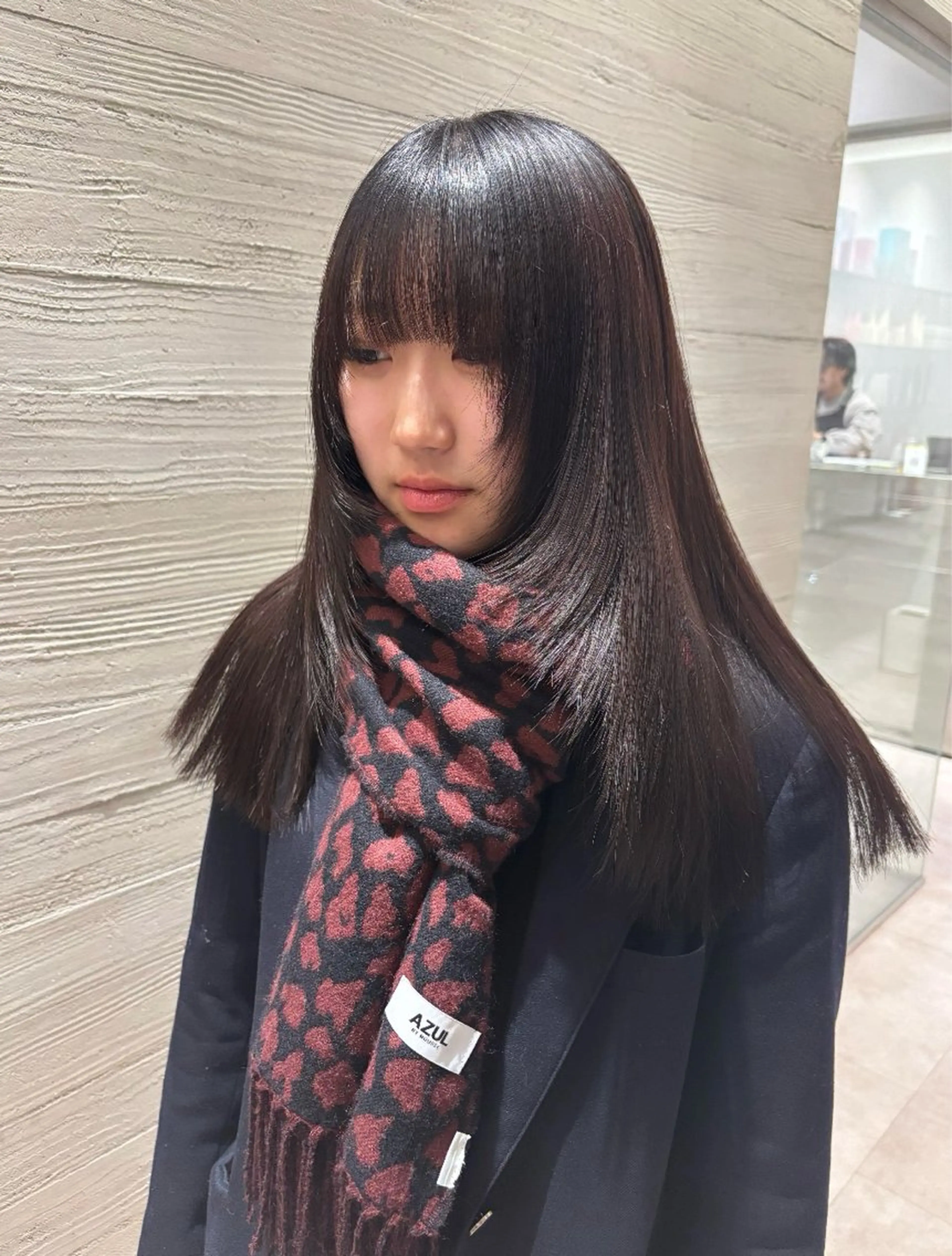 ロング 顔まわりレイヤー レイヤーカット 🤍tomoka 🤍のヘアスタイル